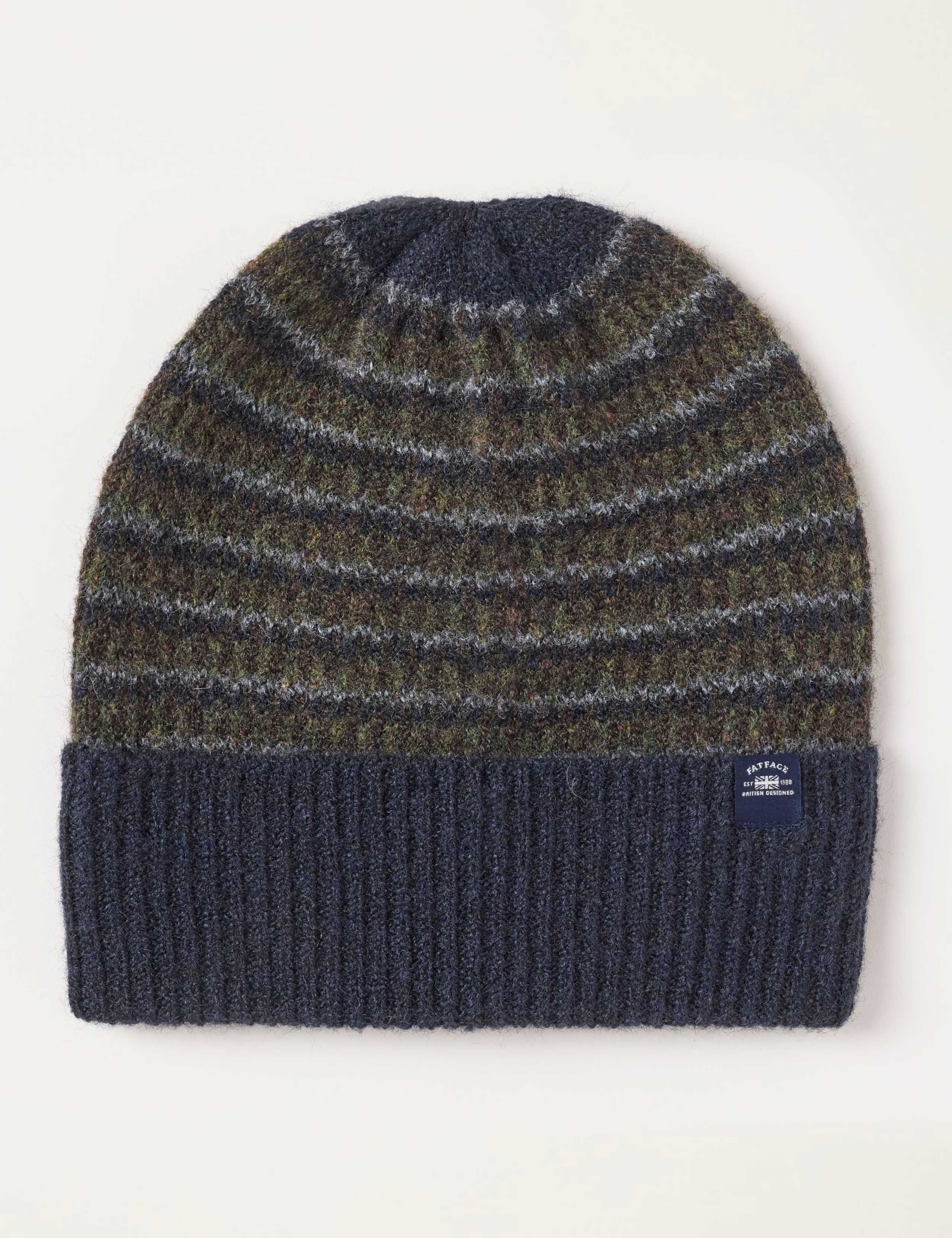 Stripe Colourblock Beanie 1 of 2