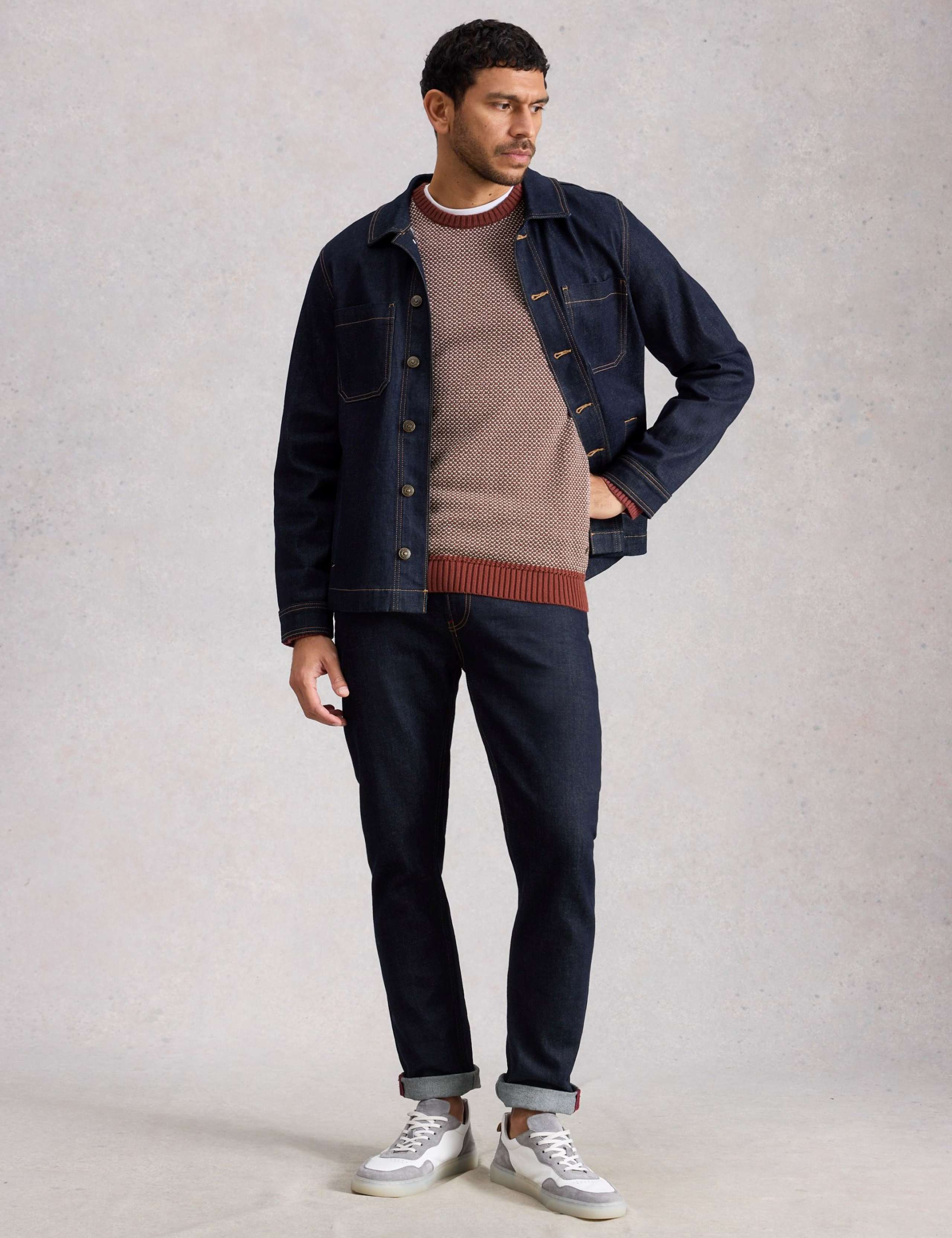 Pure Cotton Crew Neck Jumper 4 of 6