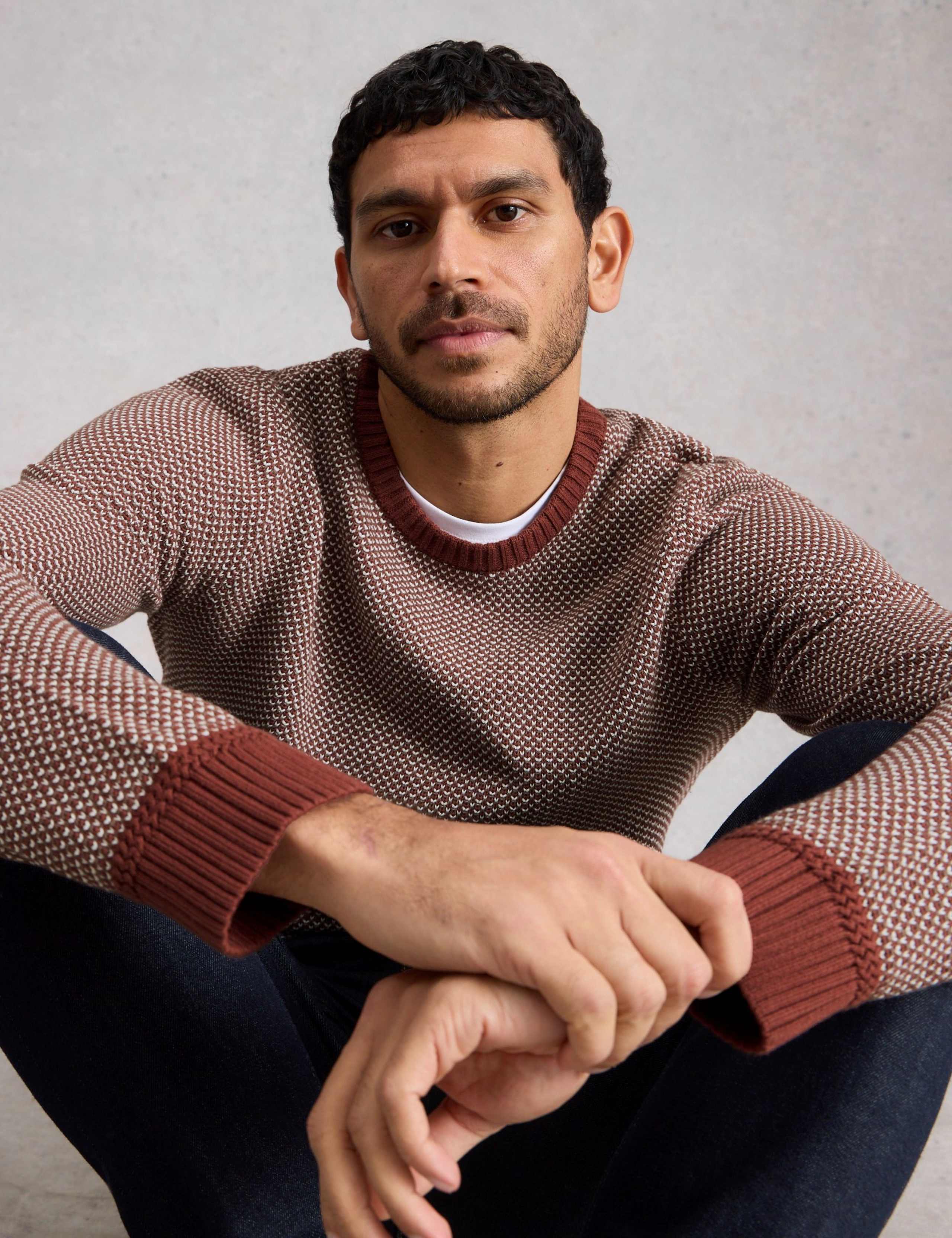 Pure Cotton Crew Neck Jumper 6 of 6