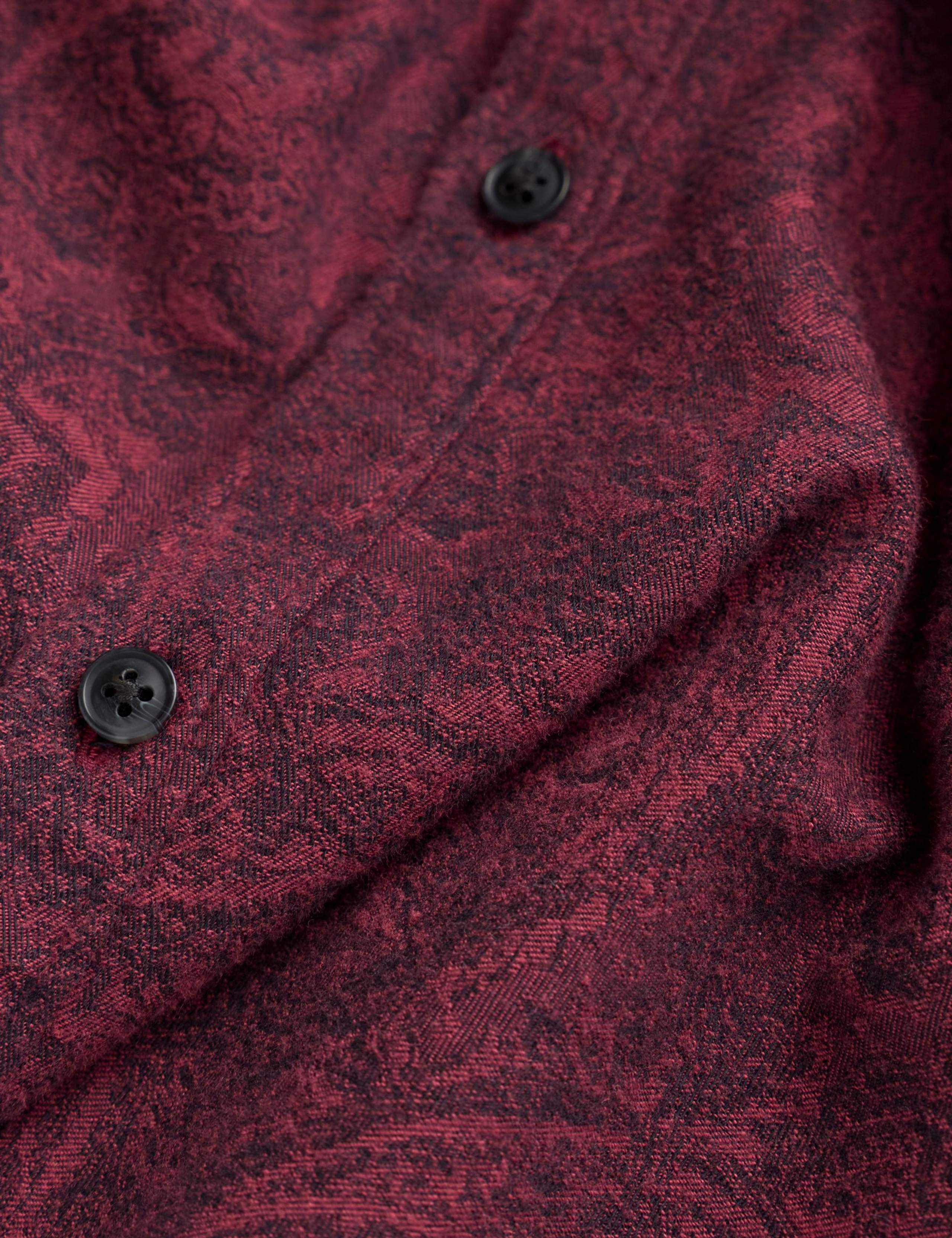 Regular Fit Pure Cotton Jacquard Shirt 7 of 7
