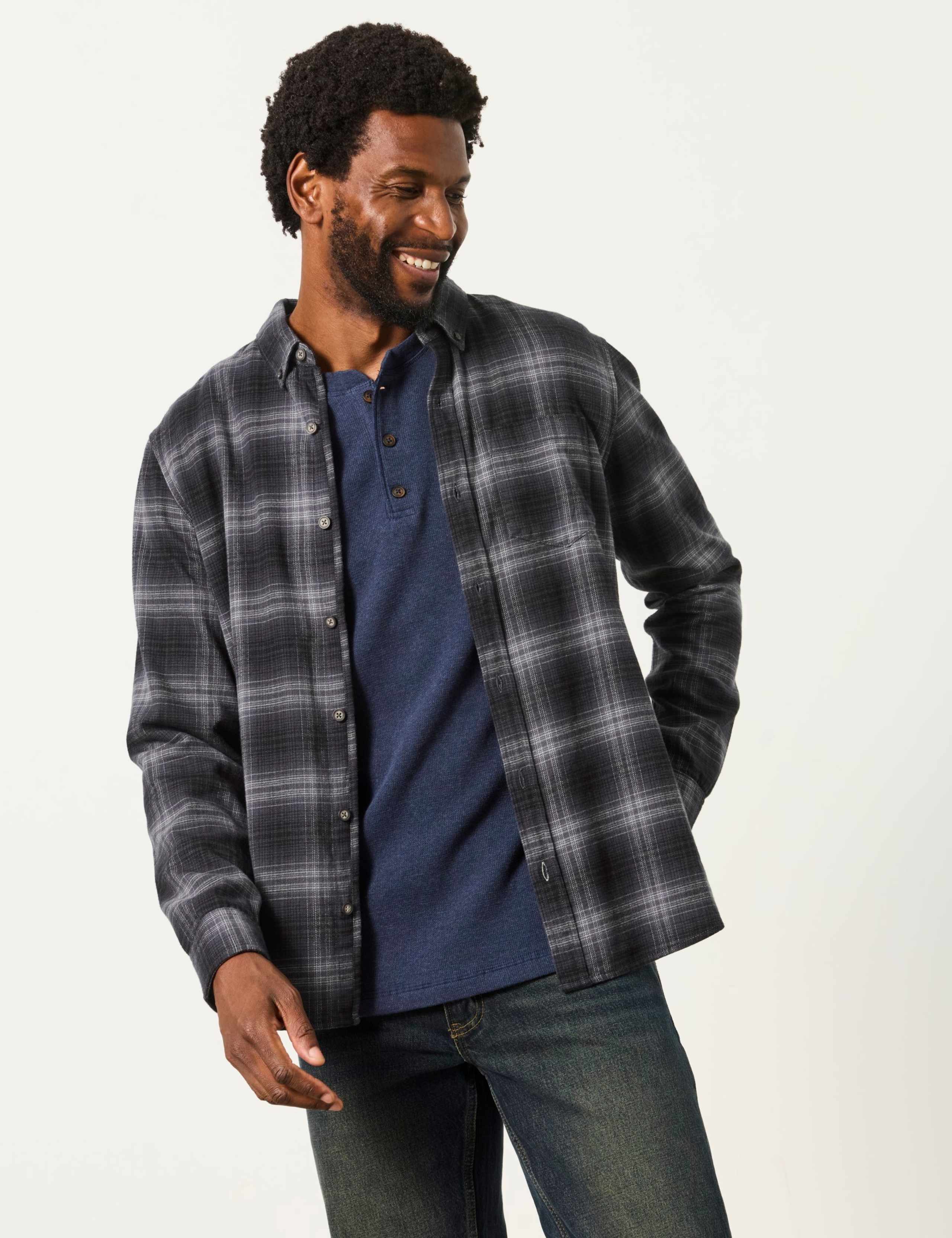 Regular Fit Pure Cotton Check Shirt 1 of 6