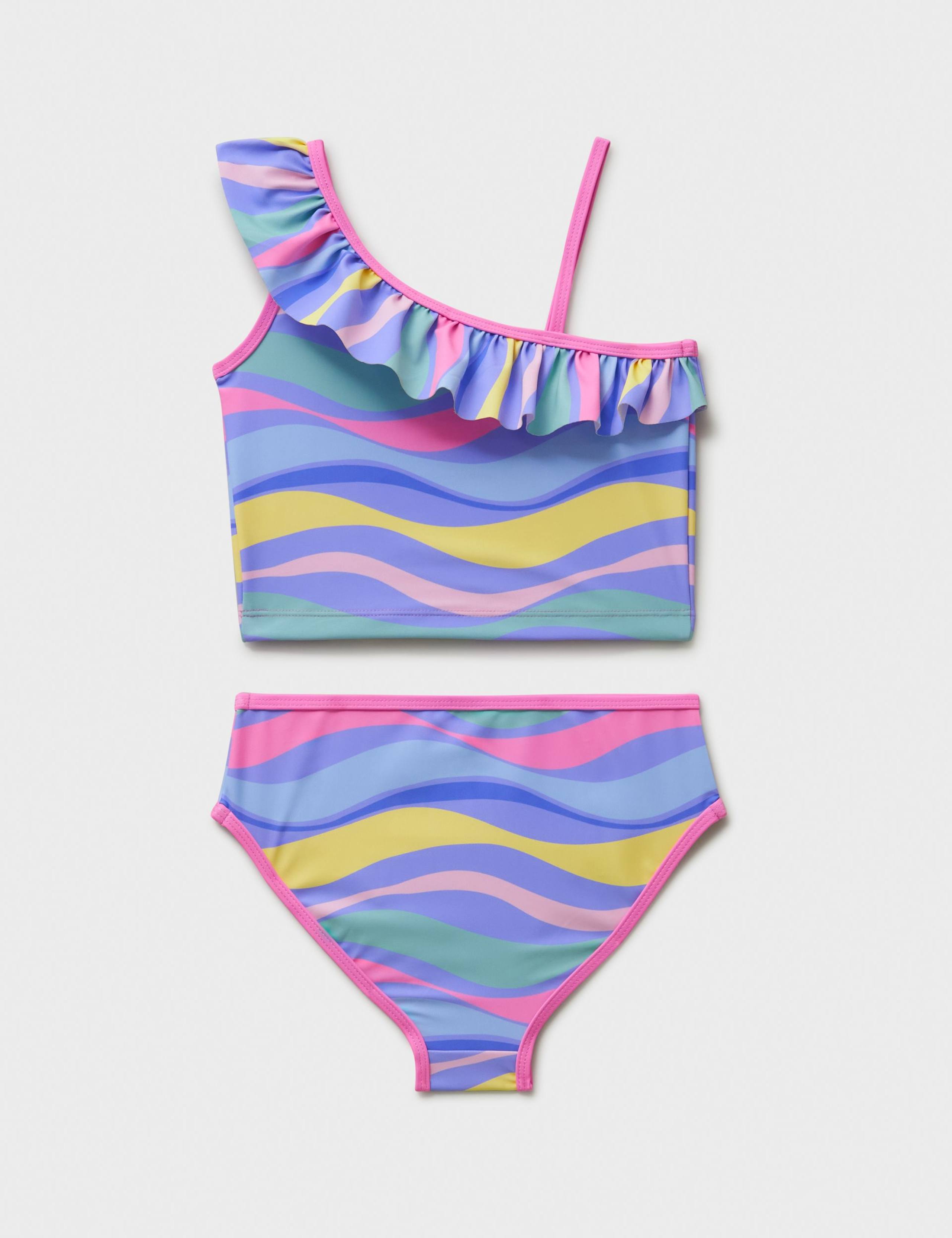 Asymmetric Frill Tankini (3-12 Yrs) 2 of 3