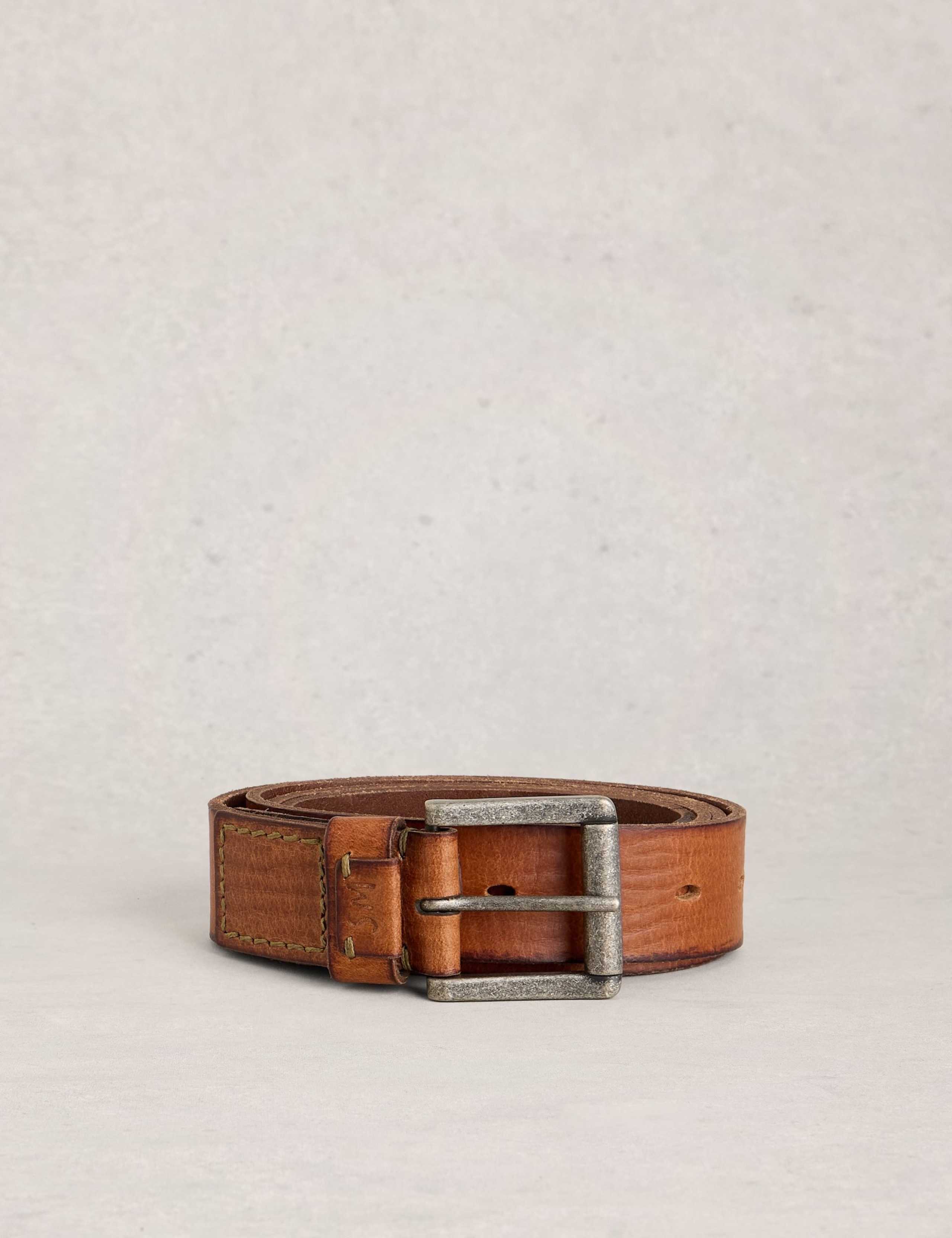 Leather Multi Punch Belt 1 of 3