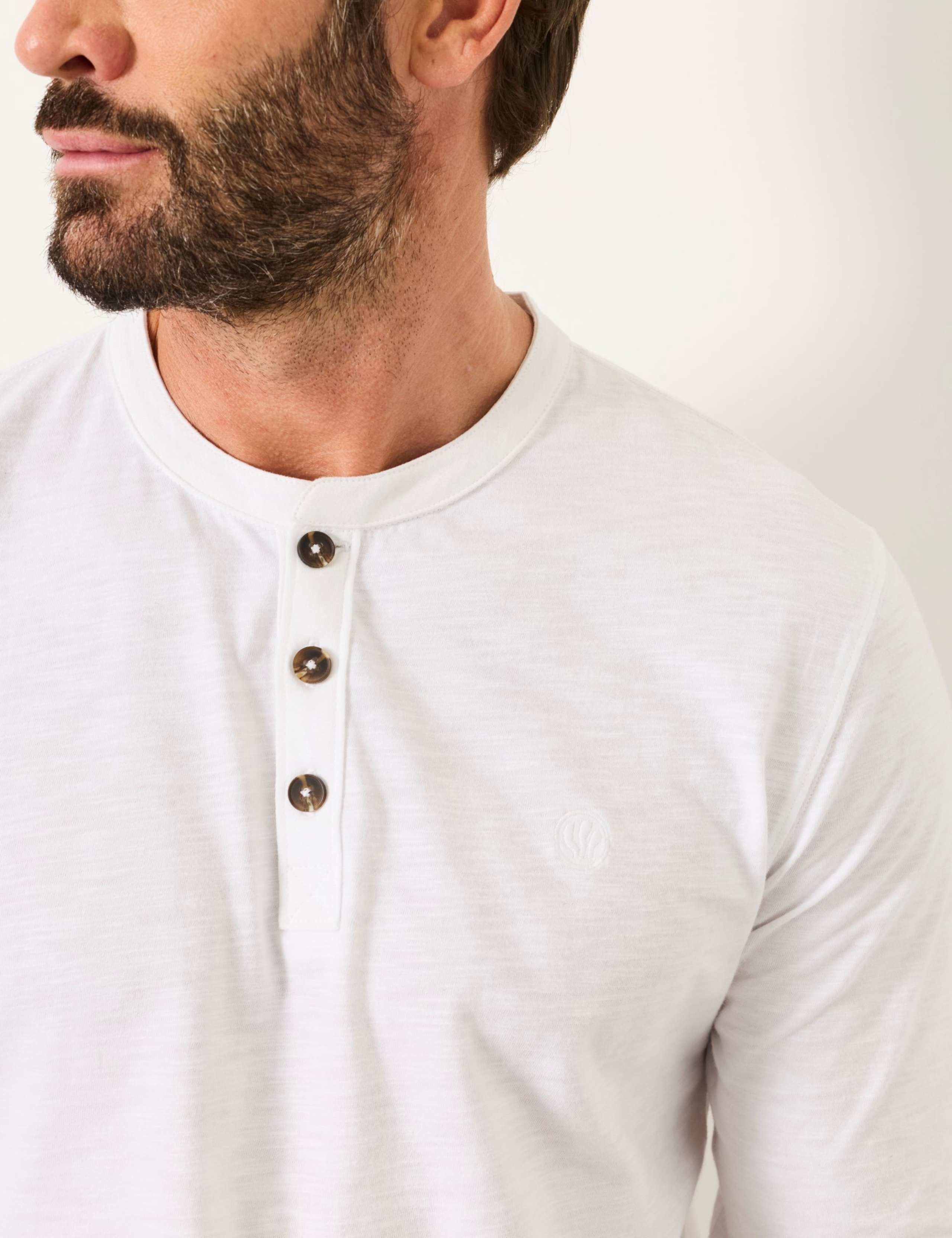 Pure Cotton Henley Top 6 of 6