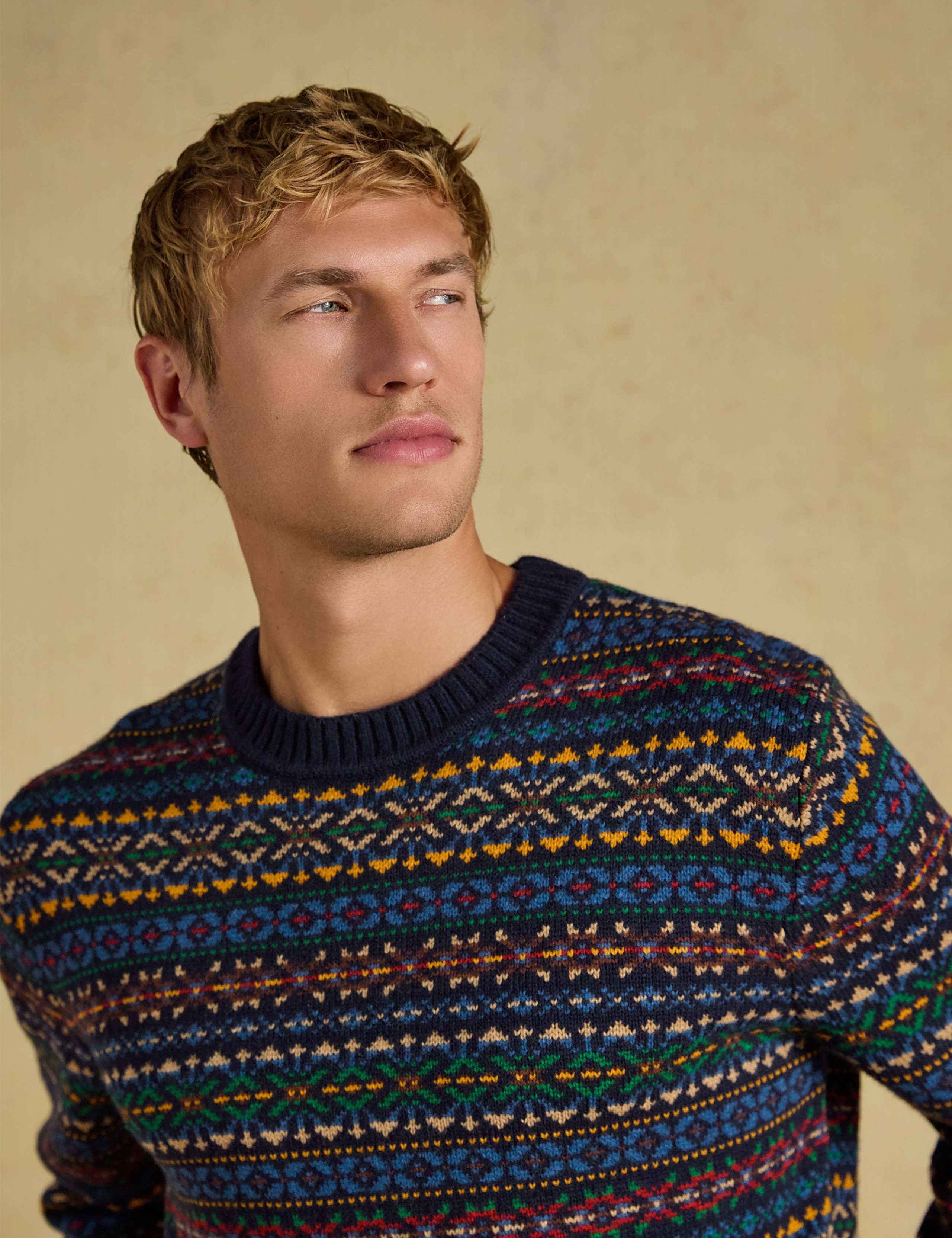 Fair Isle Crew Neck Jumper with Wool 3 of 5