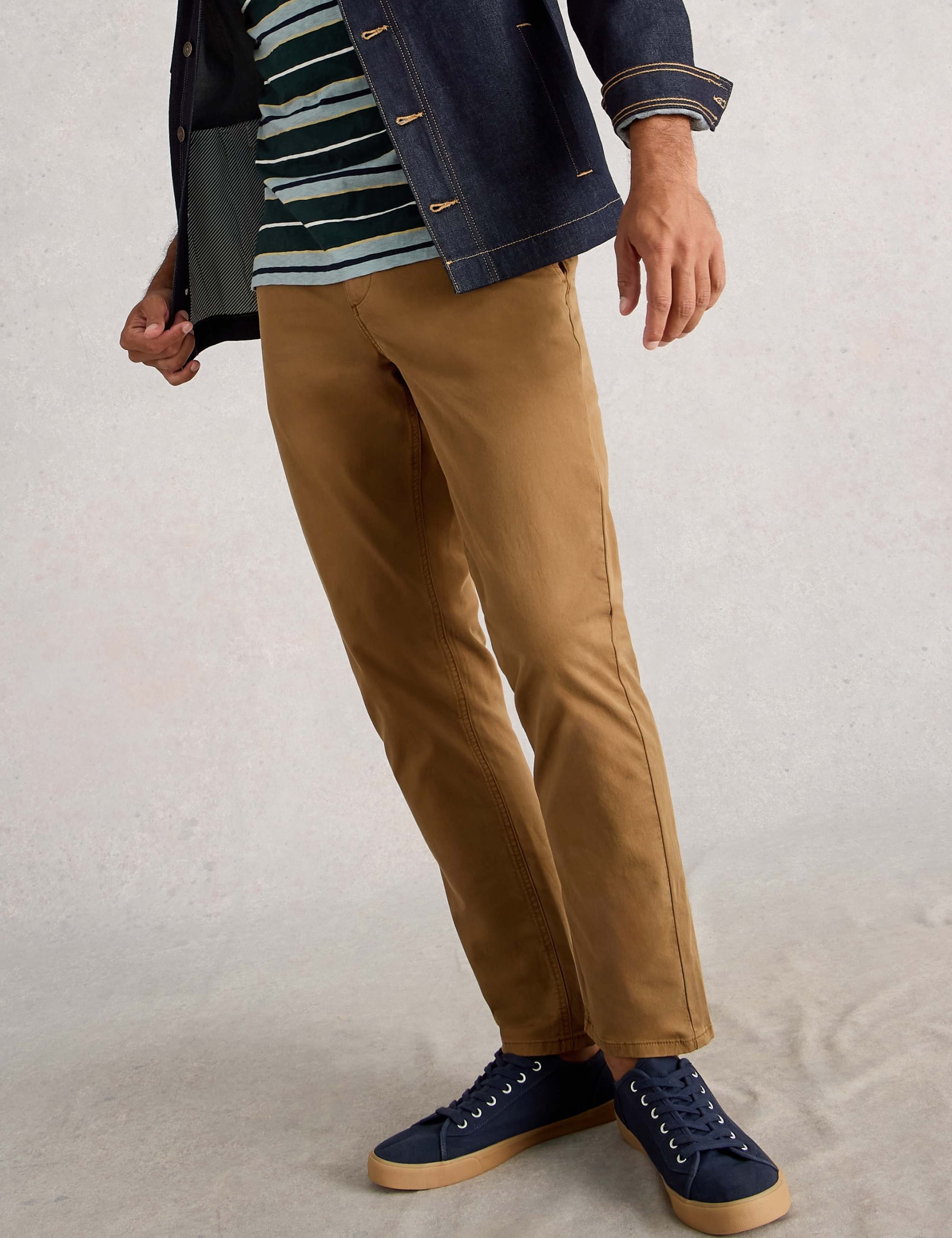 Regular Fit Cotton Rich Chinos 1 of 6