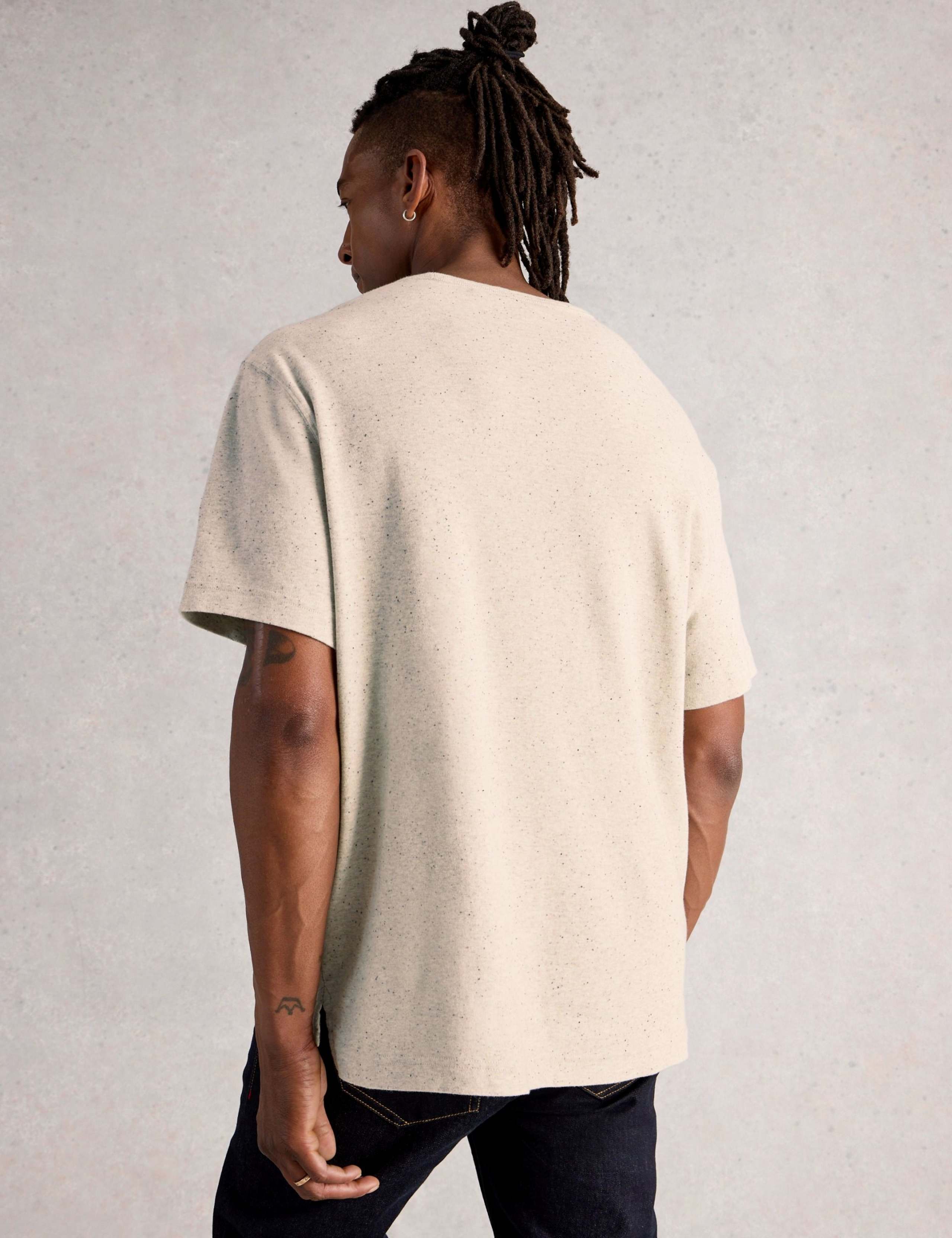 Cotton Rich Nep Crew Neck T-Shirt 4 of 6