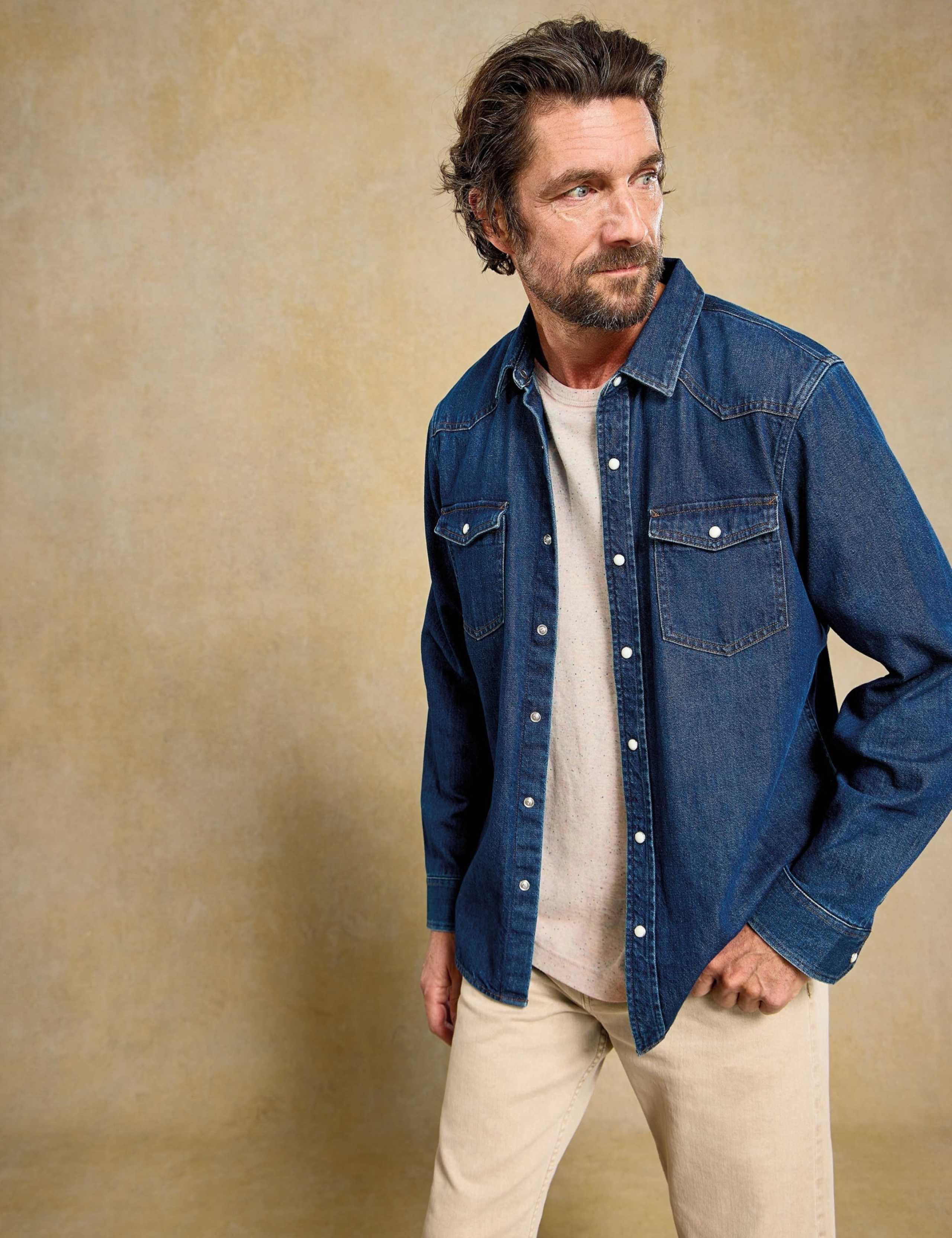 Cotton Rich Nep Crew Neck T-Shirt 7 of 7