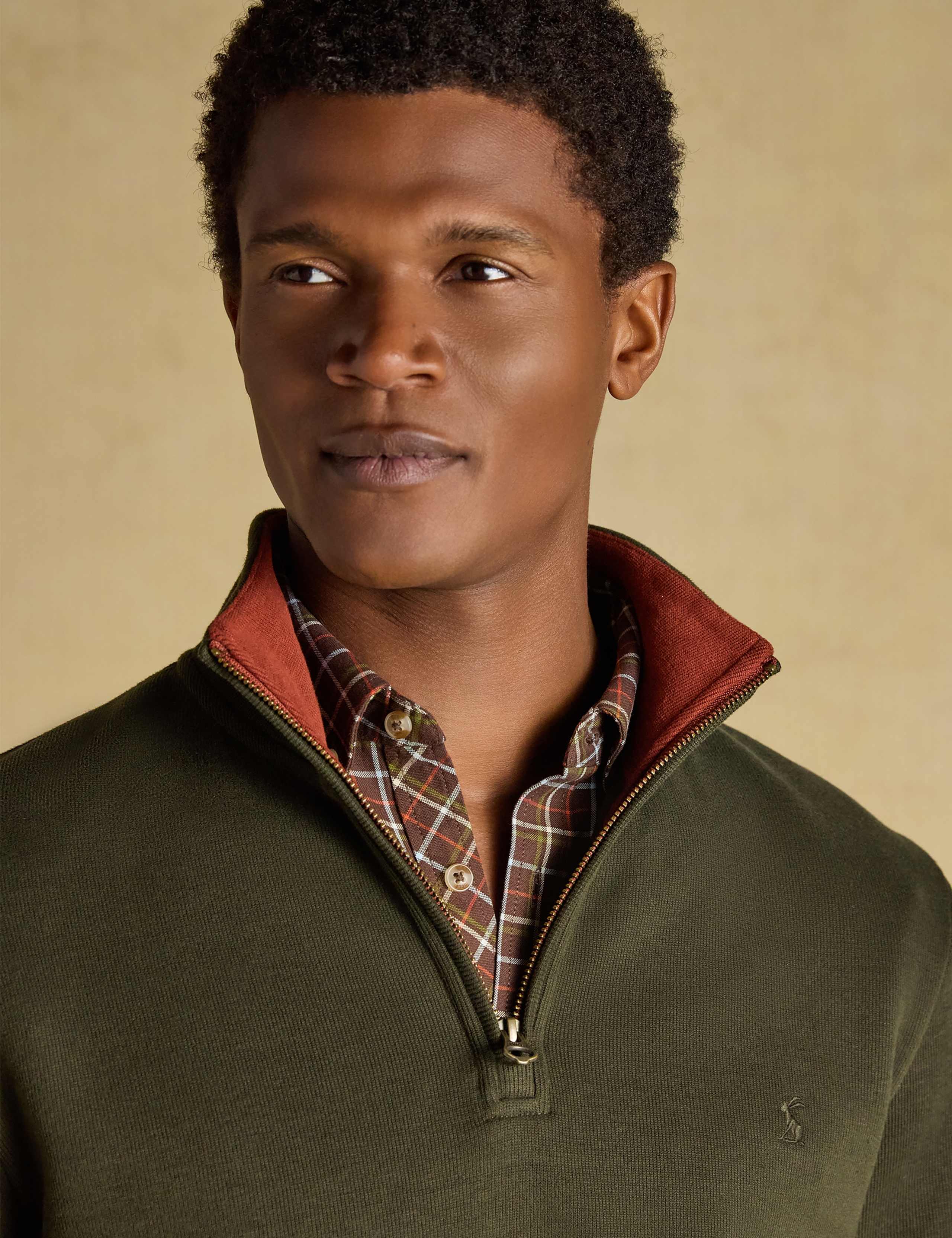 Cotton Rich French Rib Quarter Zip Sweatshirt 5 of 8