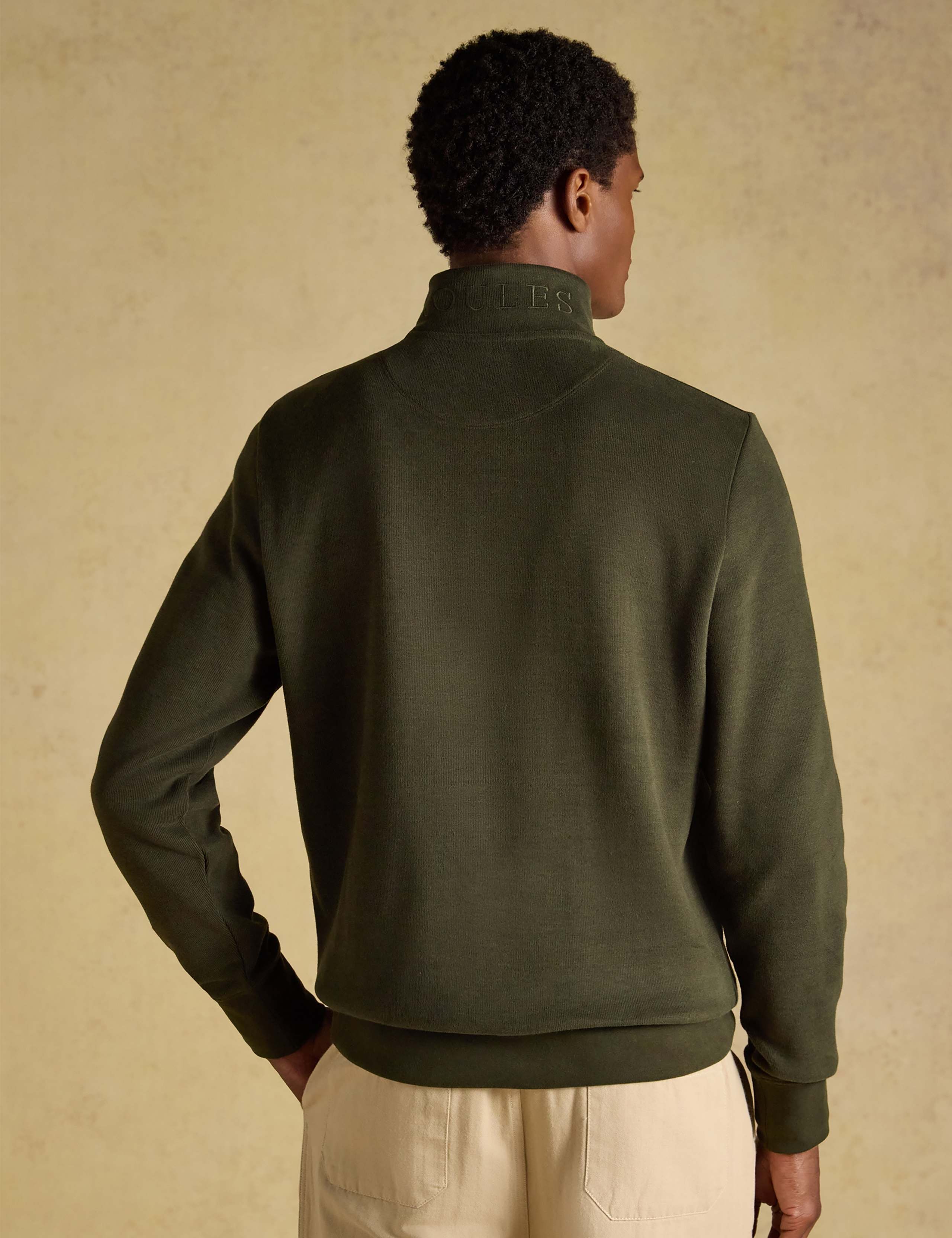 Cotton Rich French Rib Quarter Zip Sweatshirt 6 of 8