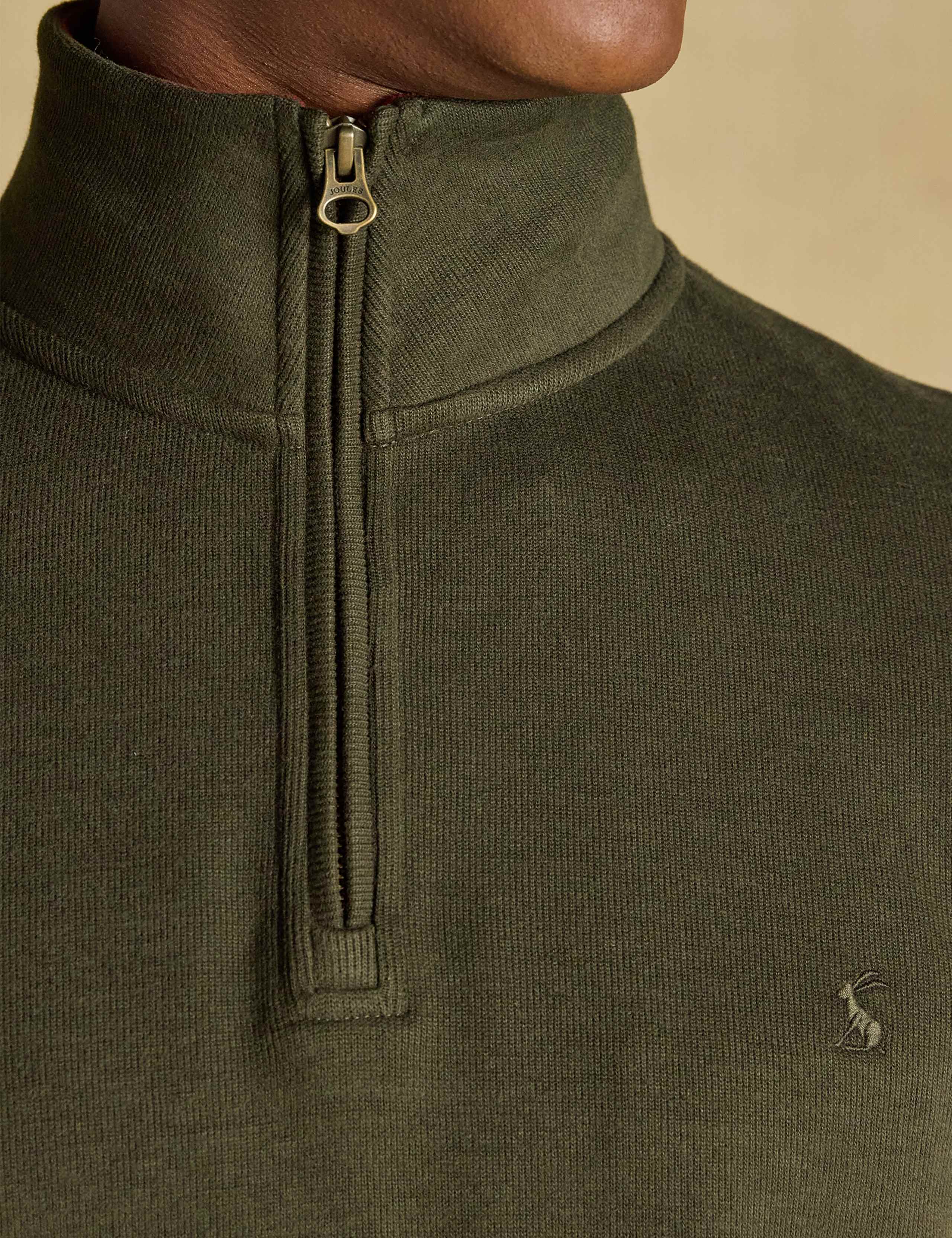 Cotton Rich French Rib Quarter Zip Sweatshirt 8 of 8