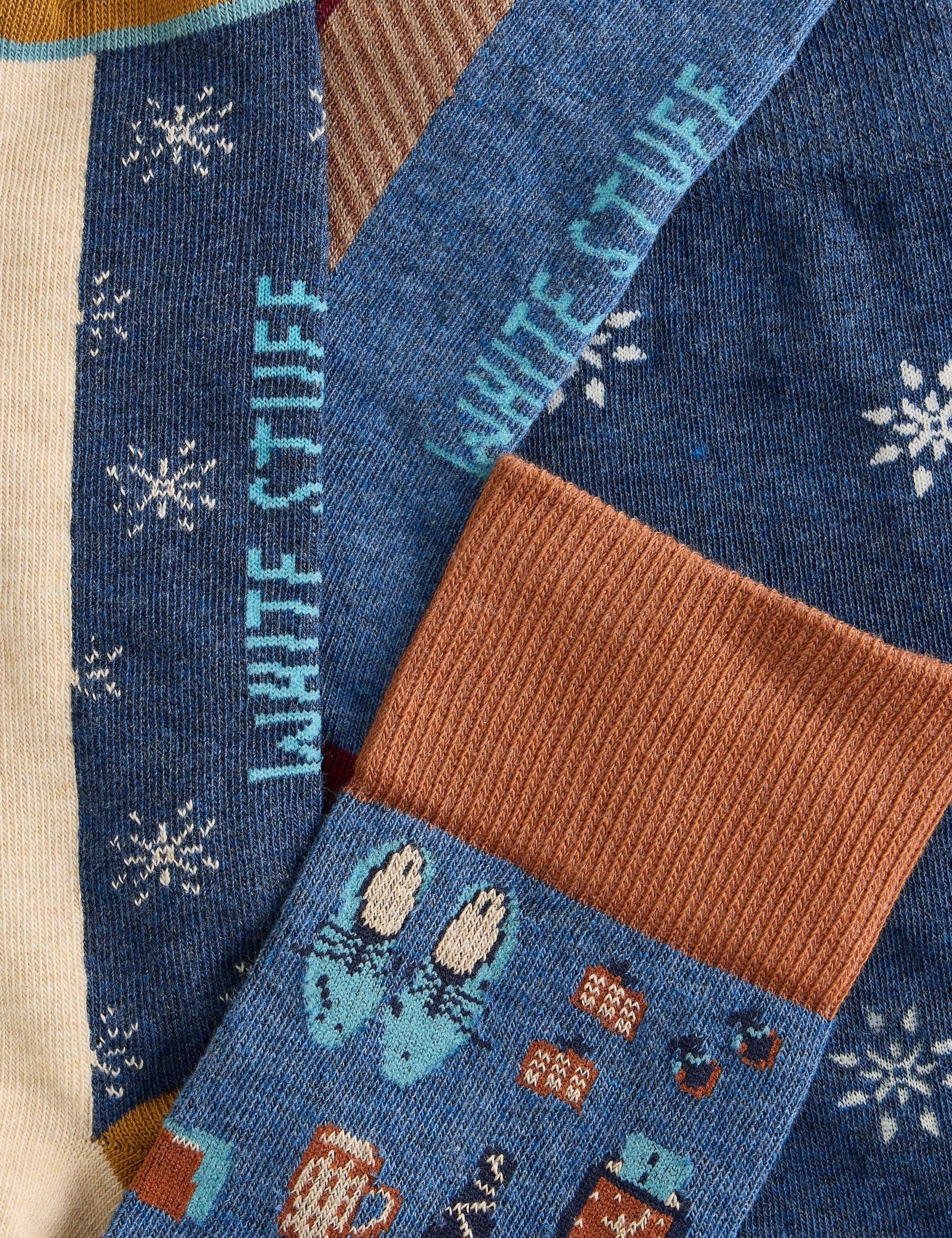 4 Pack Cotton Rich Assorted Socks 3 of 3