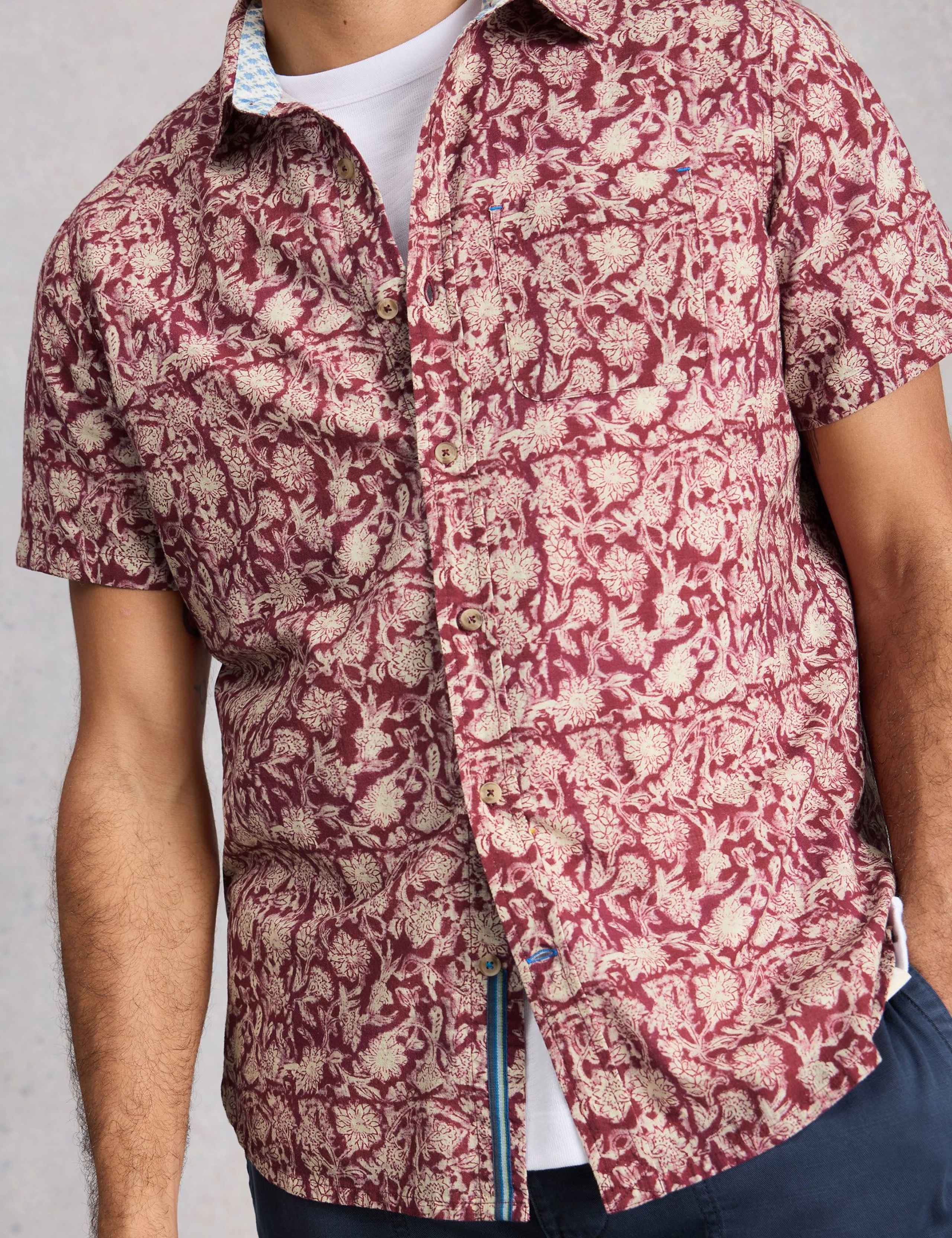 Regular Fit Pure Cotton Floral Print Shirt 6 of 6