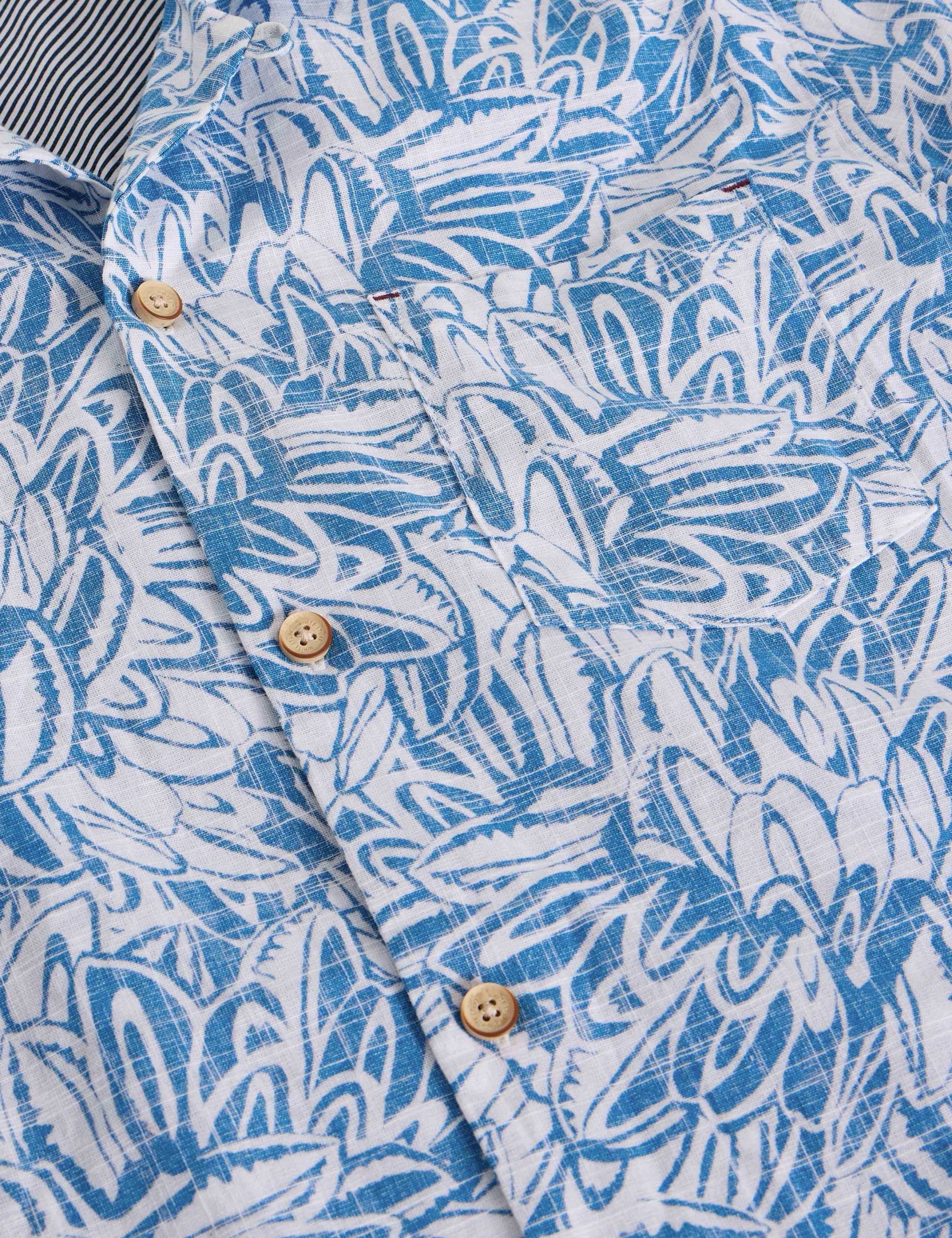 Pure Cotton Leaf Print Shirt 3 of 6