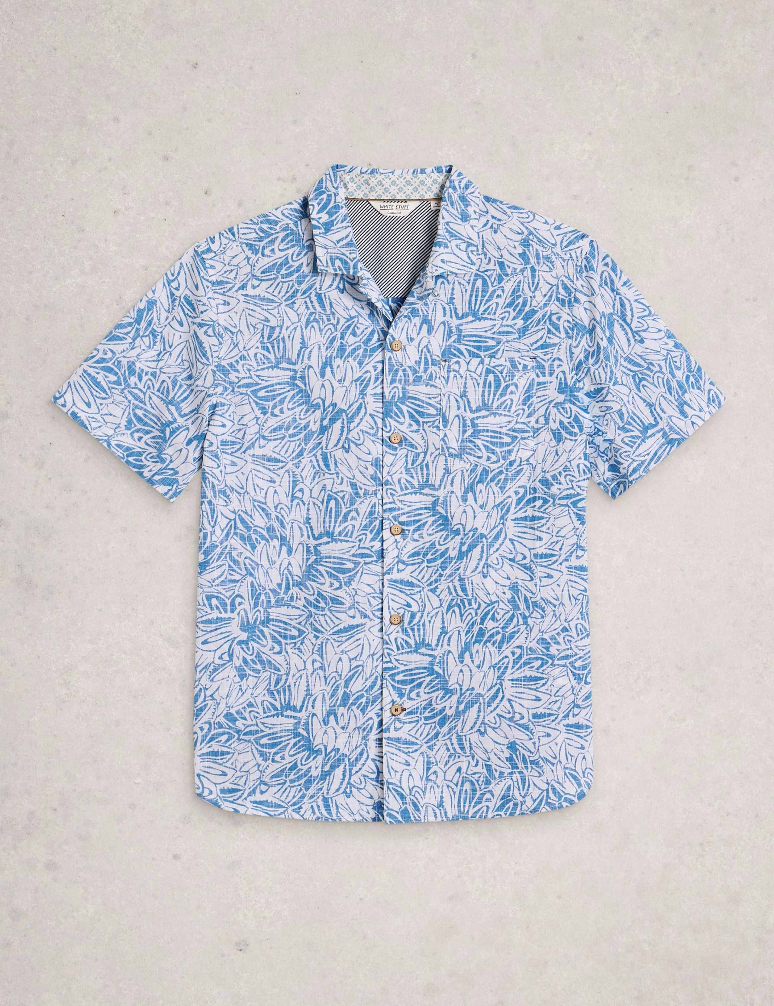 Pure Cotton Leaf Print Shirt 2 of 6