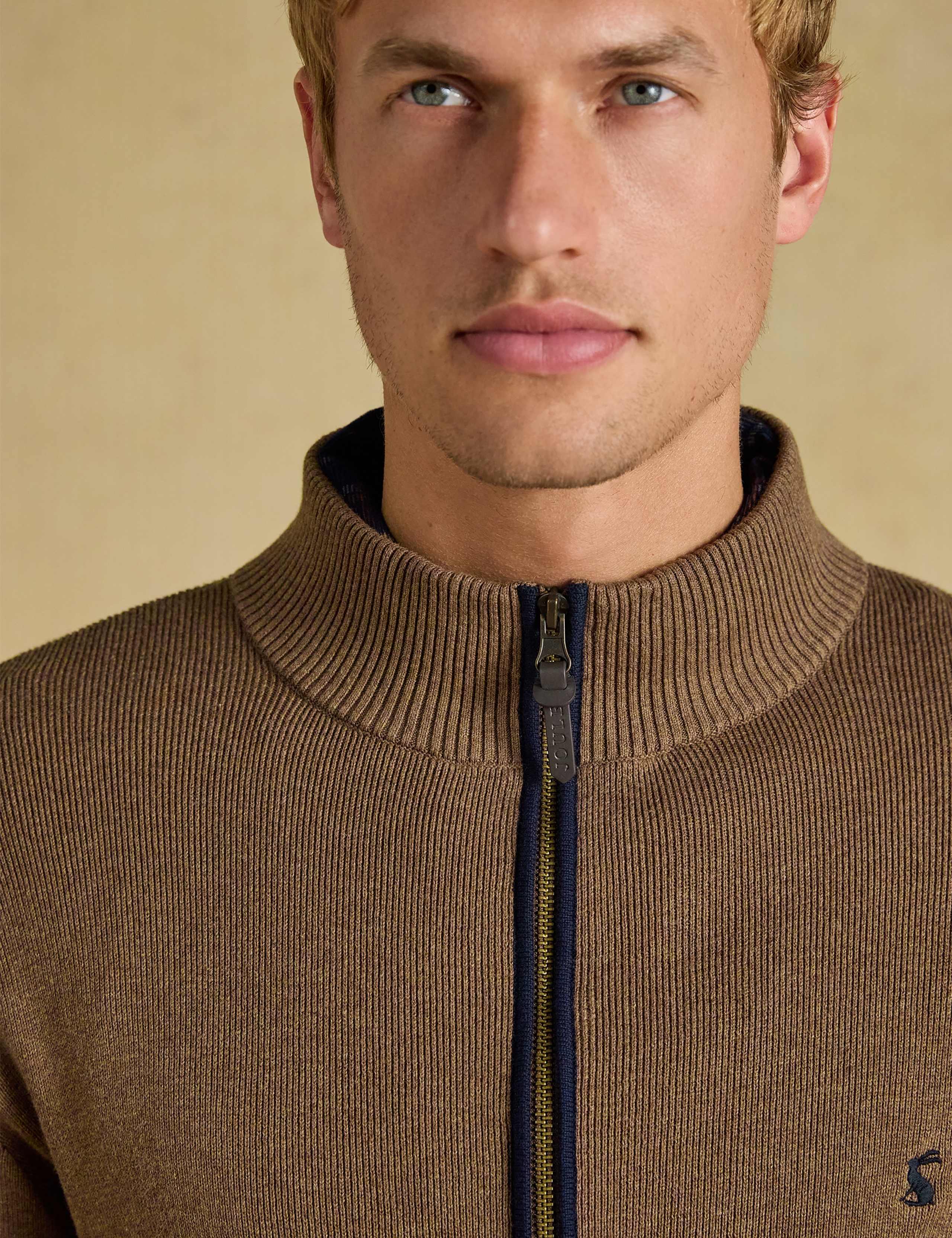 Pure Cotton Textured Funnel Neck Zip Up Cardigan 4 of 7
