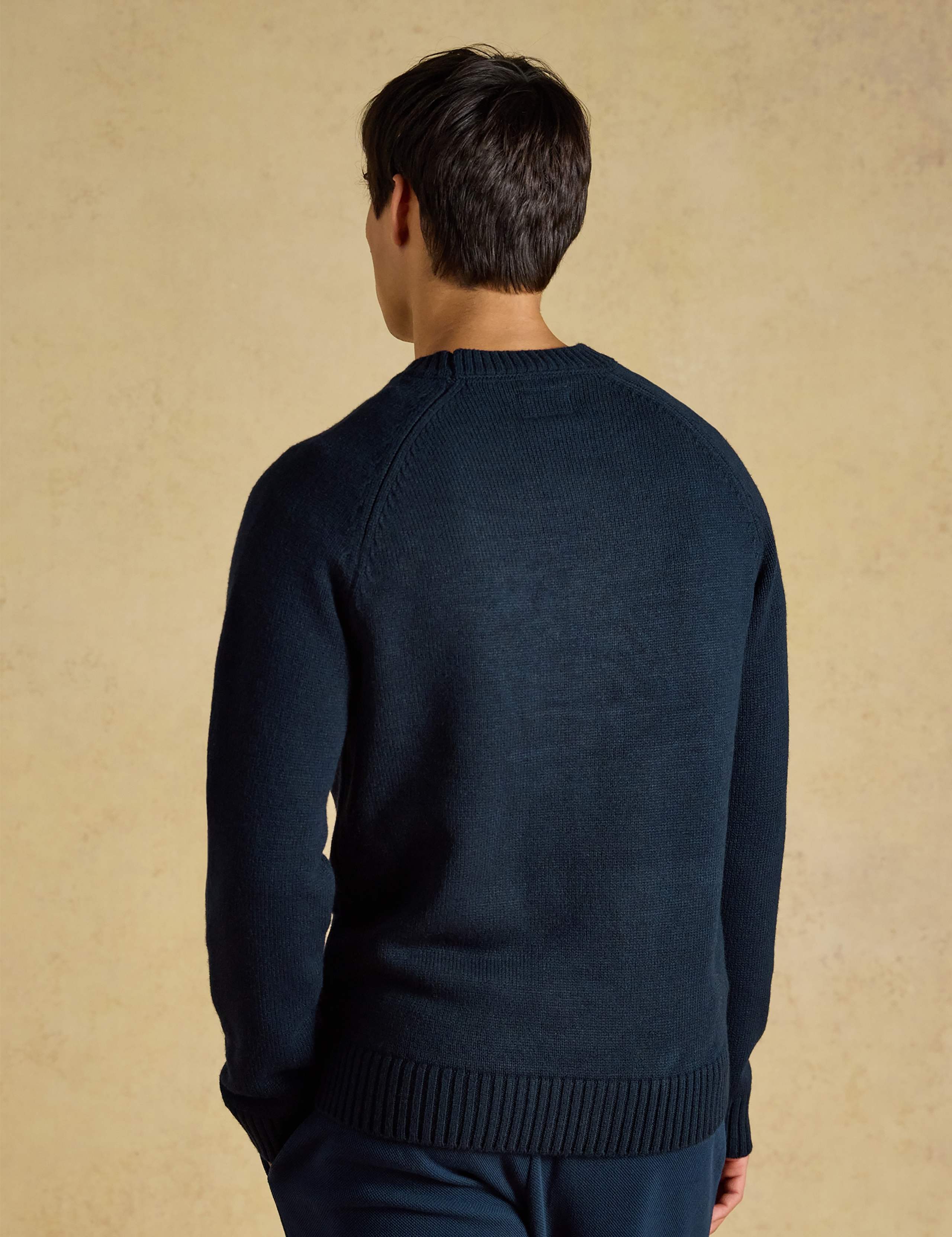 Intarsia Fish Crew Neck Jumper with Wool 4 of 6