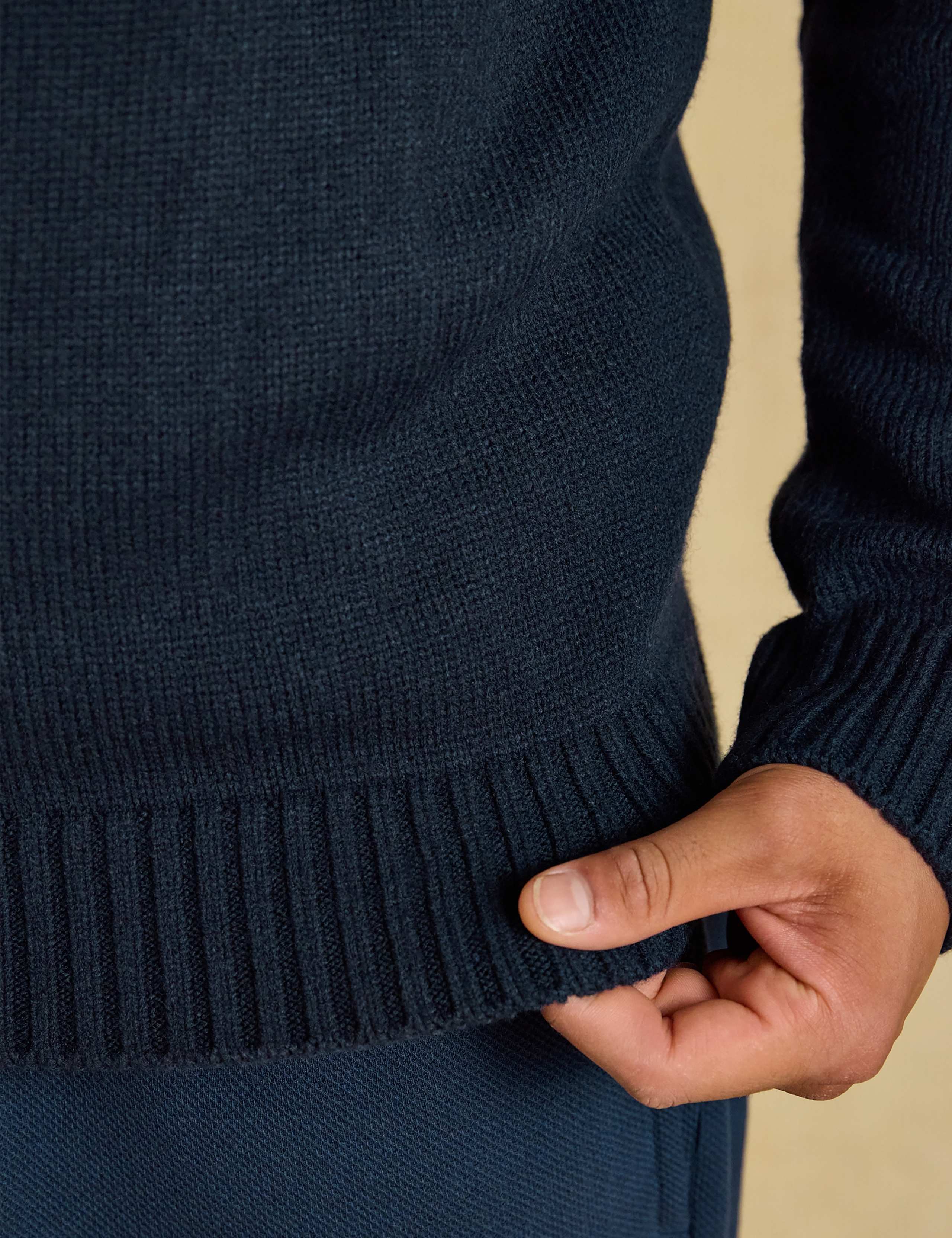 Intarsia Fish Crew Neck Jumper with Wool 5 of 6