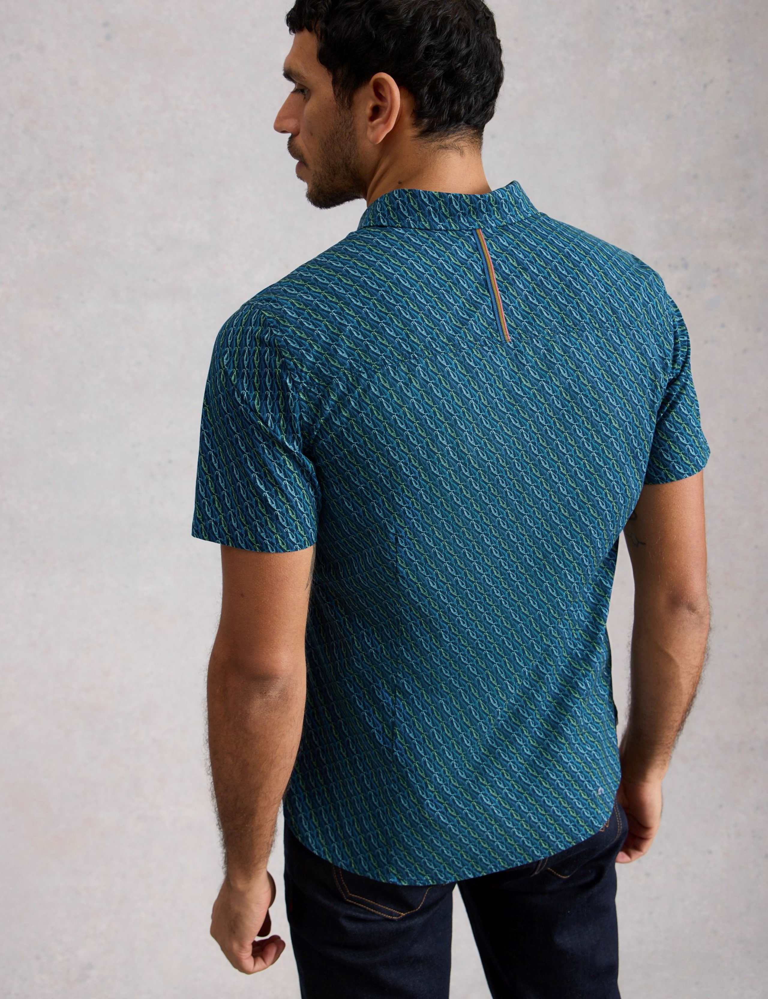 Pure Cotton Fish Print T-Shirt 3 of 6