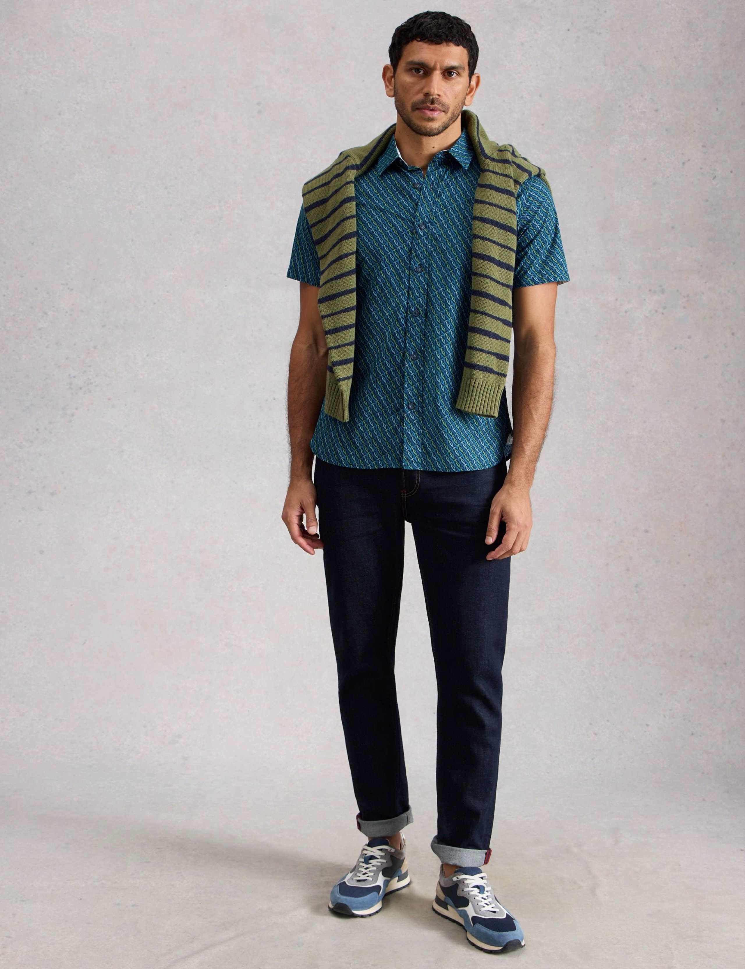 Pure Cotton Fish Print T-Shirt 6 of 6