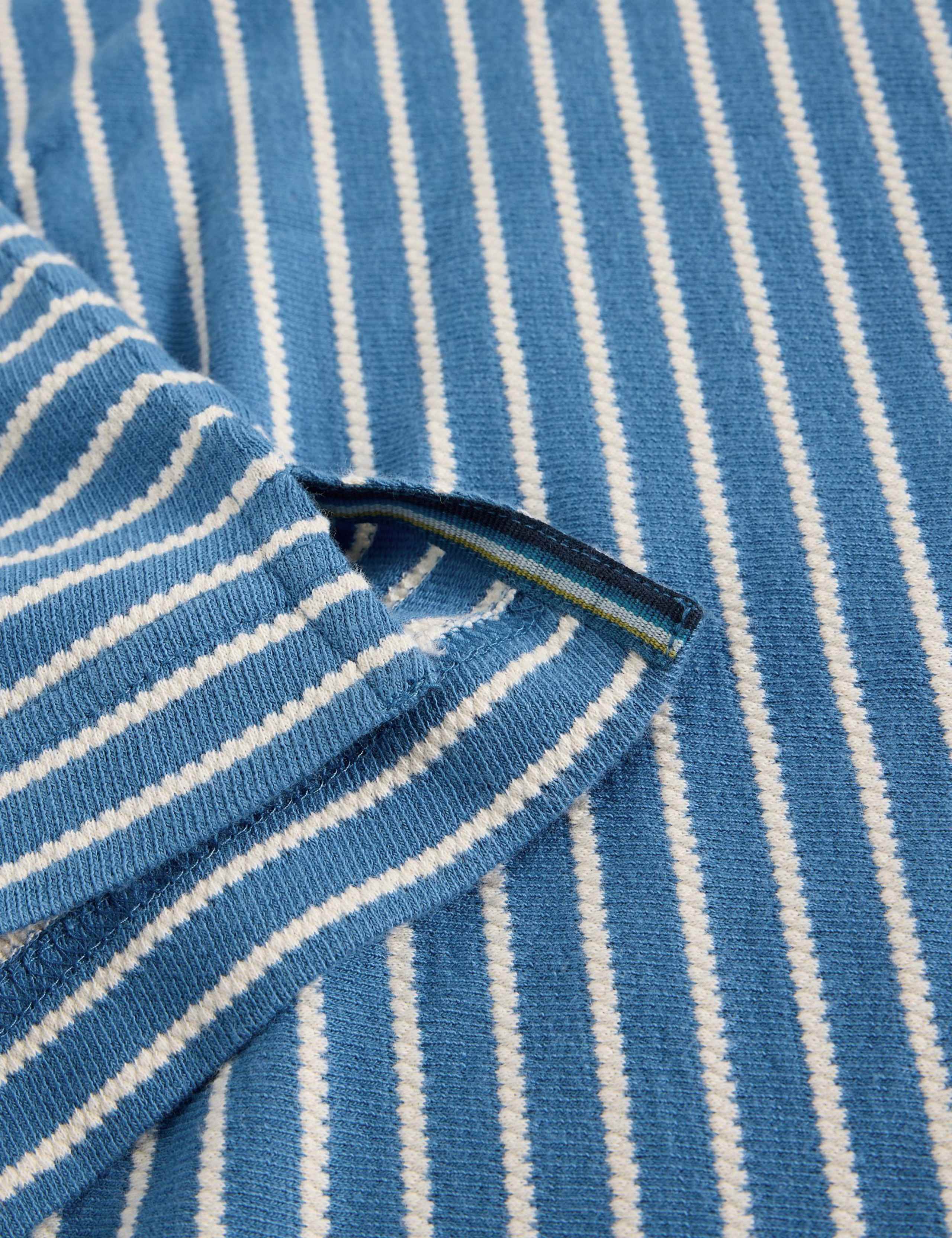 Pure Cotton Striped Crew Neck T-Shirt 5 of 5