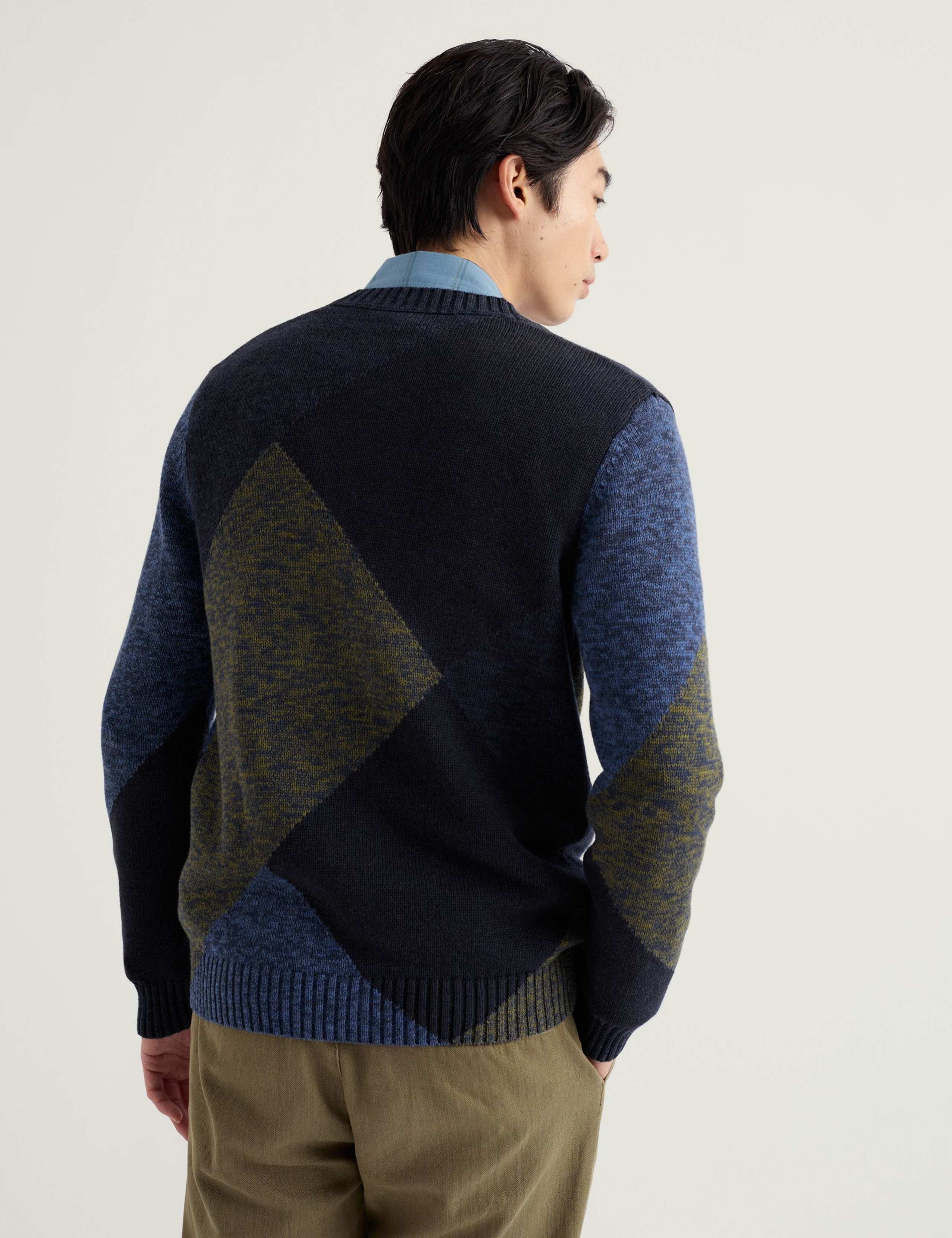 Pure Cotton Colour Block V-Neck Cardigan 4 of 6