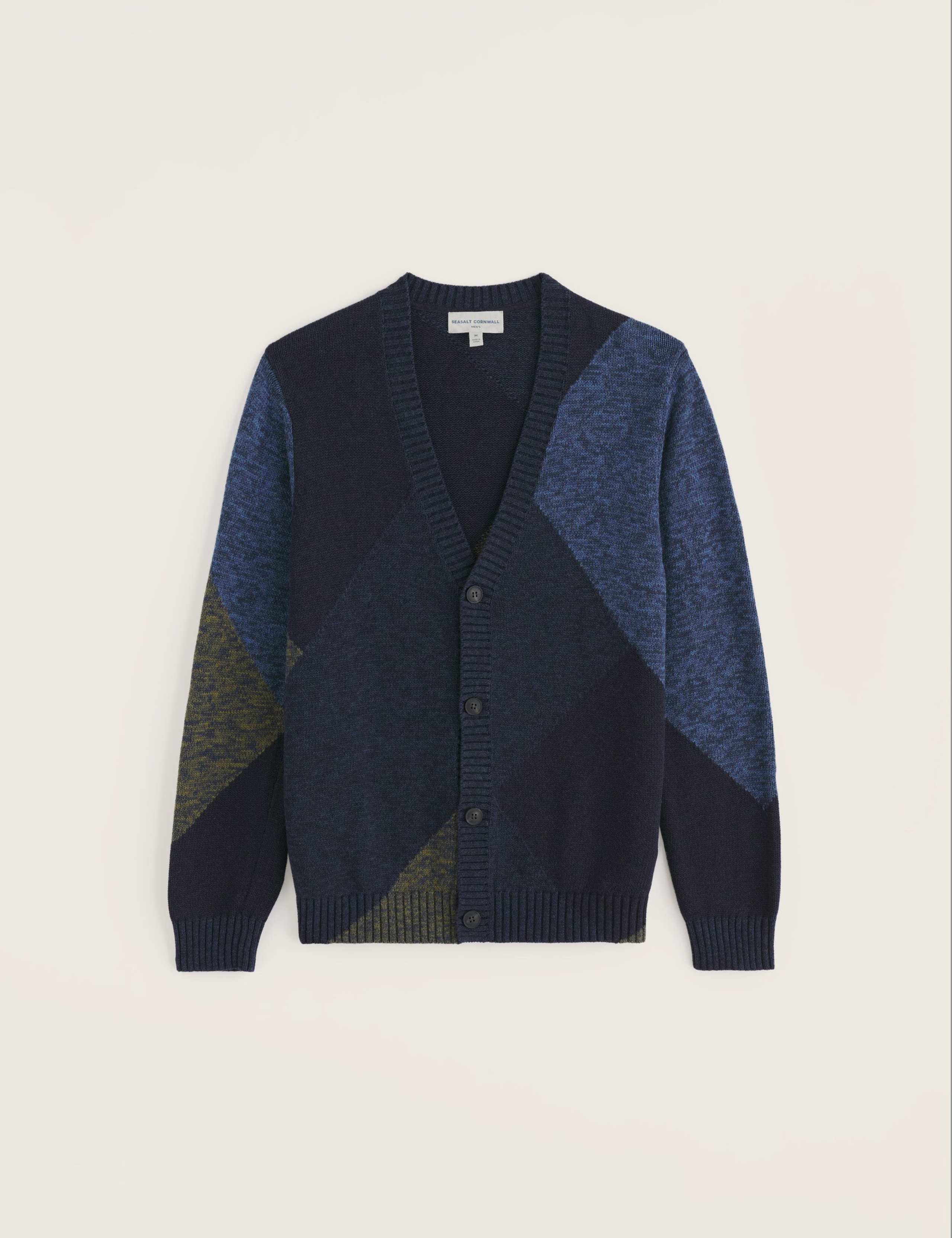 Pure Cotton Colour Block V-Neck Cardigan 2 of 6