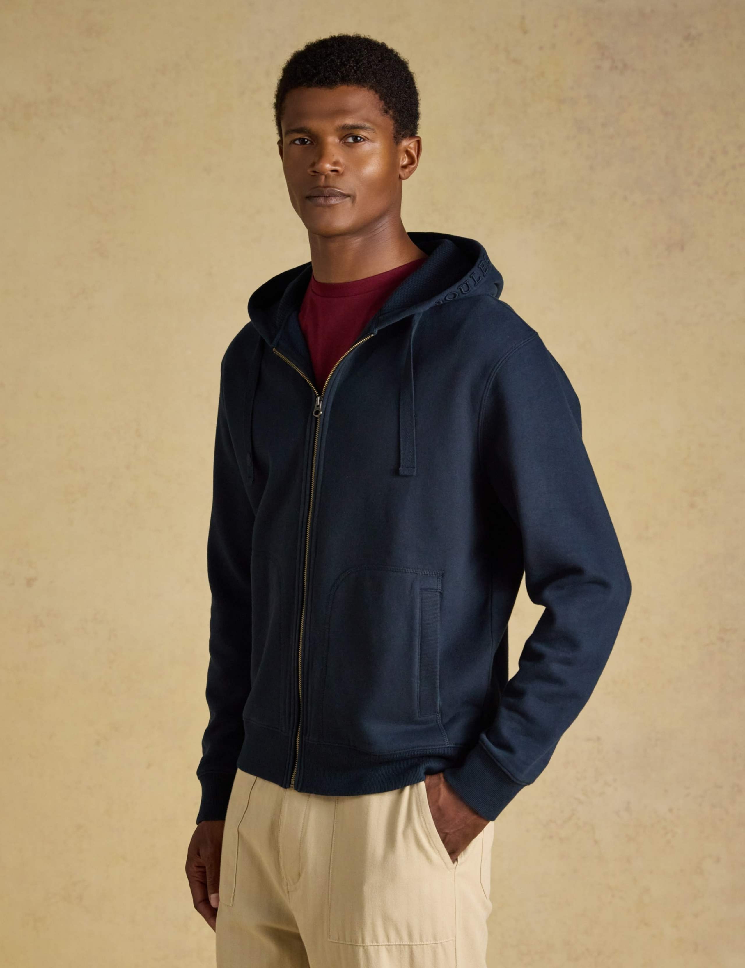 Cotton Rich Zip Through Hoodie 1 of 7