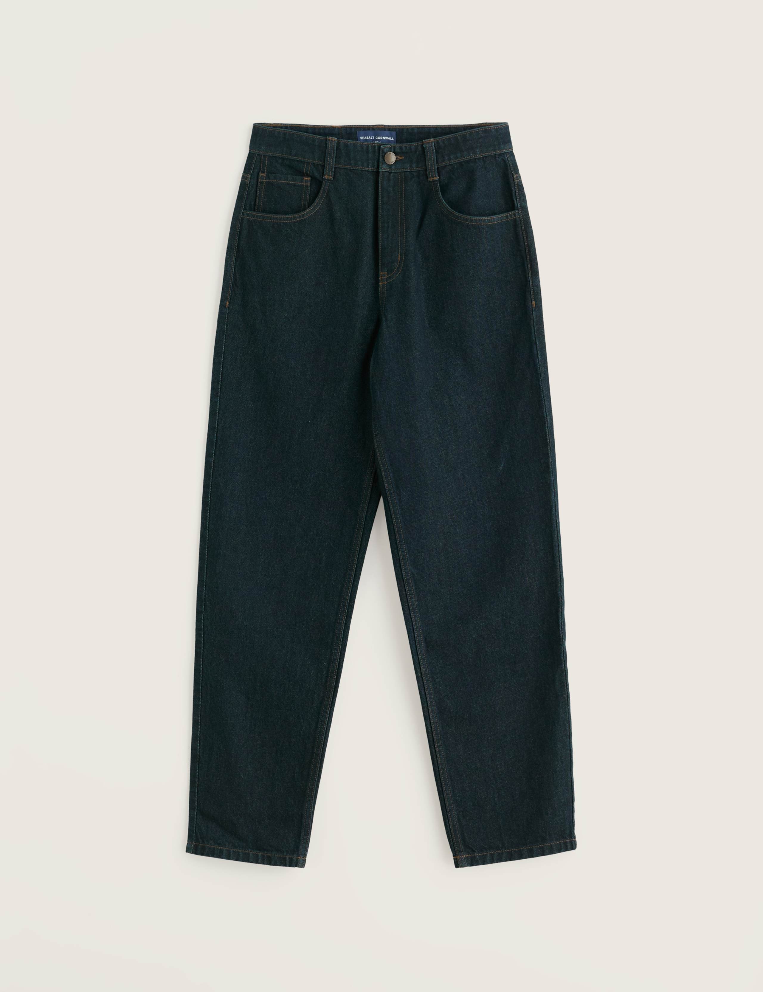 Pure Cotton Denim Tapered Fit Jeans 2 of 5