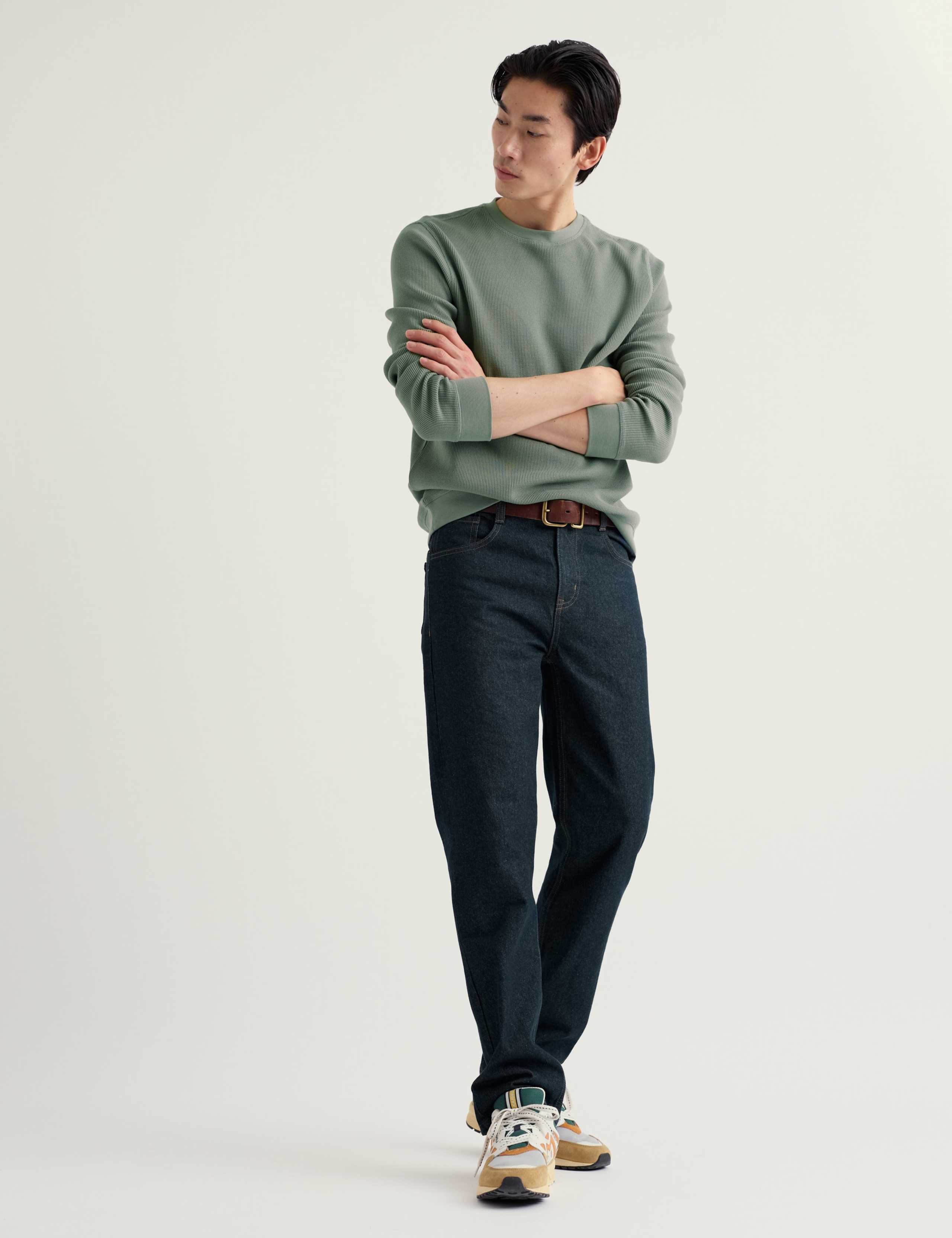 Pure Cotton Denim Straight Leg Jeans 1 of 5