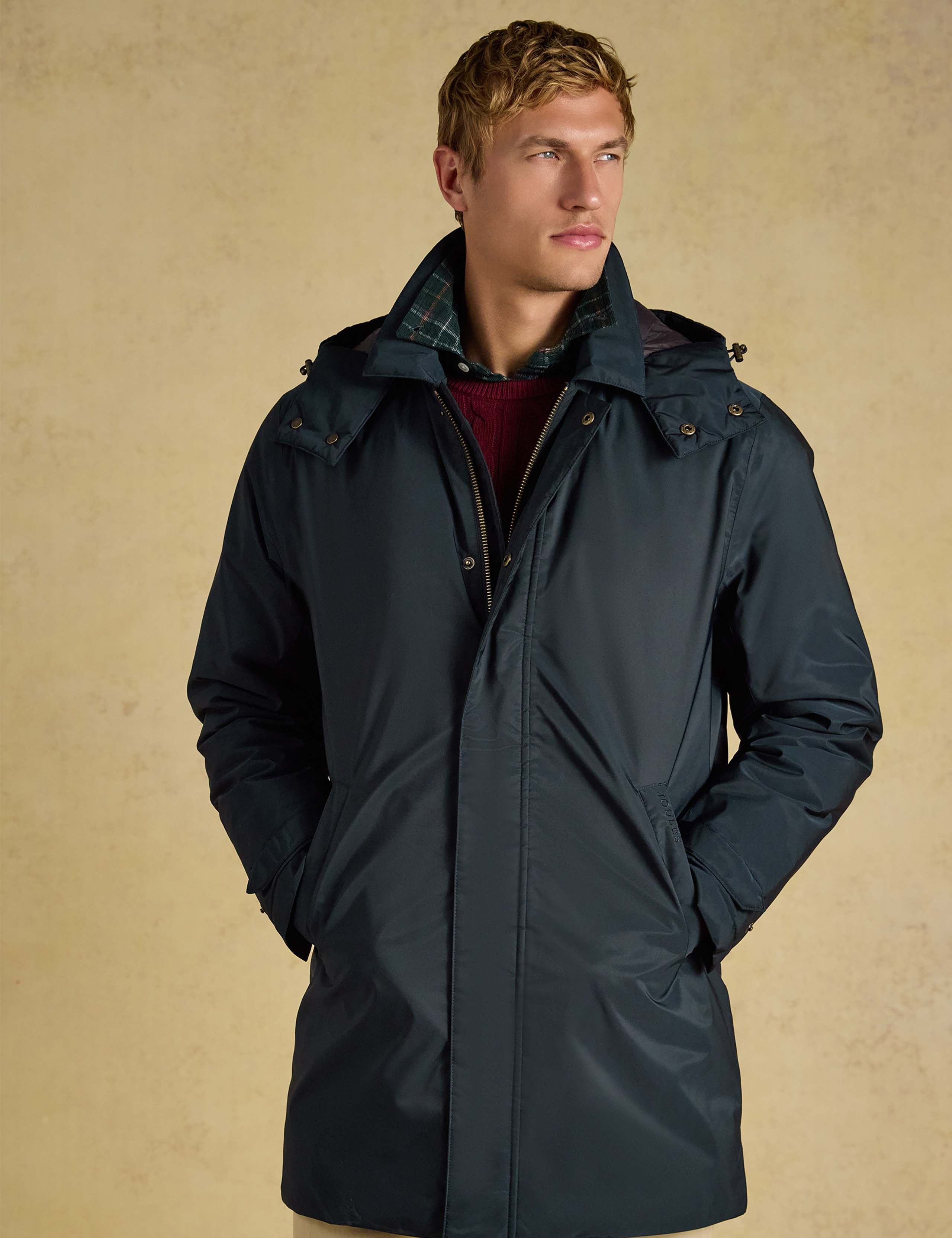 Waterproof Hooded Longline Car Coat 1 of 10