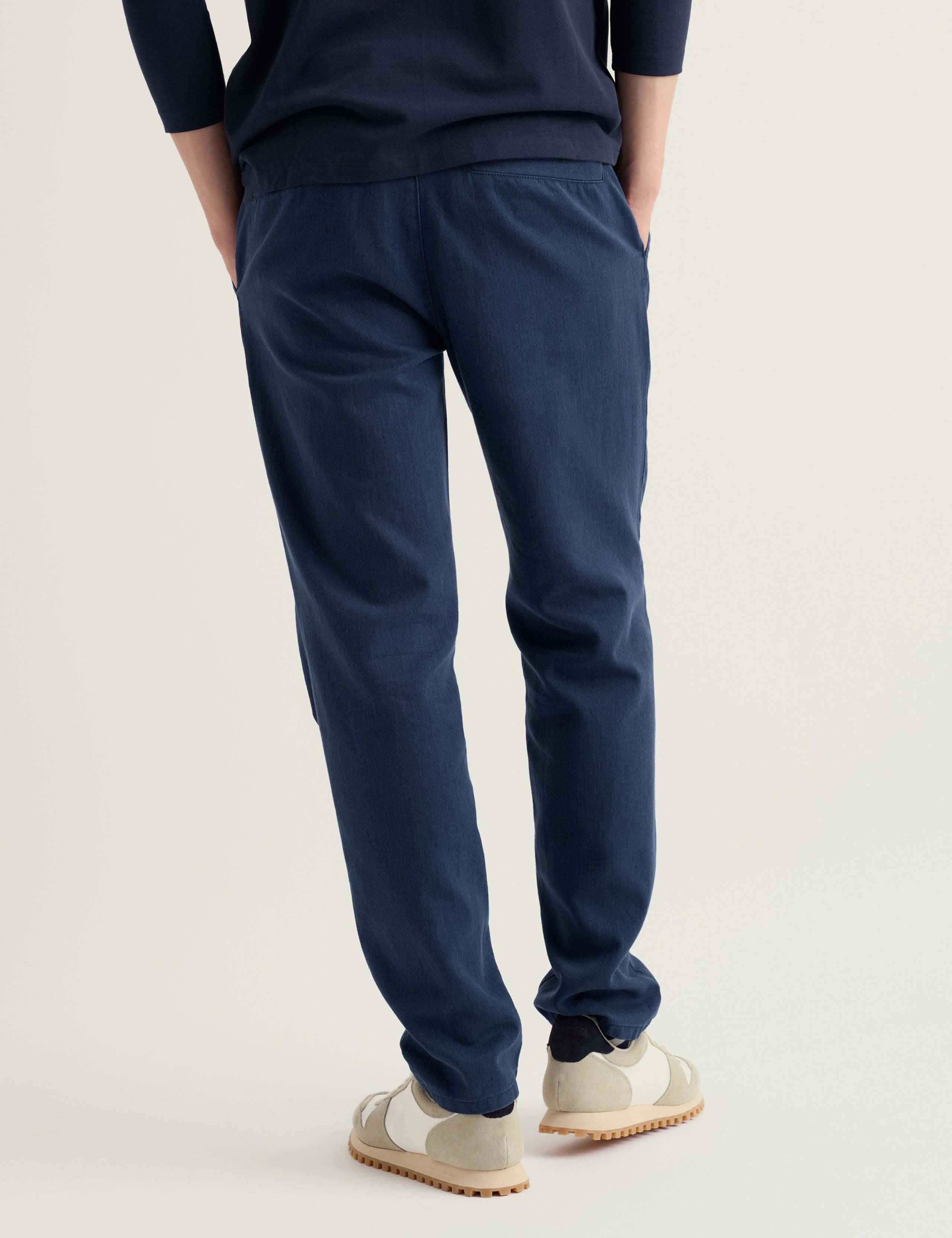 Tapered Fit Linen Rich Chinos 4 of 5