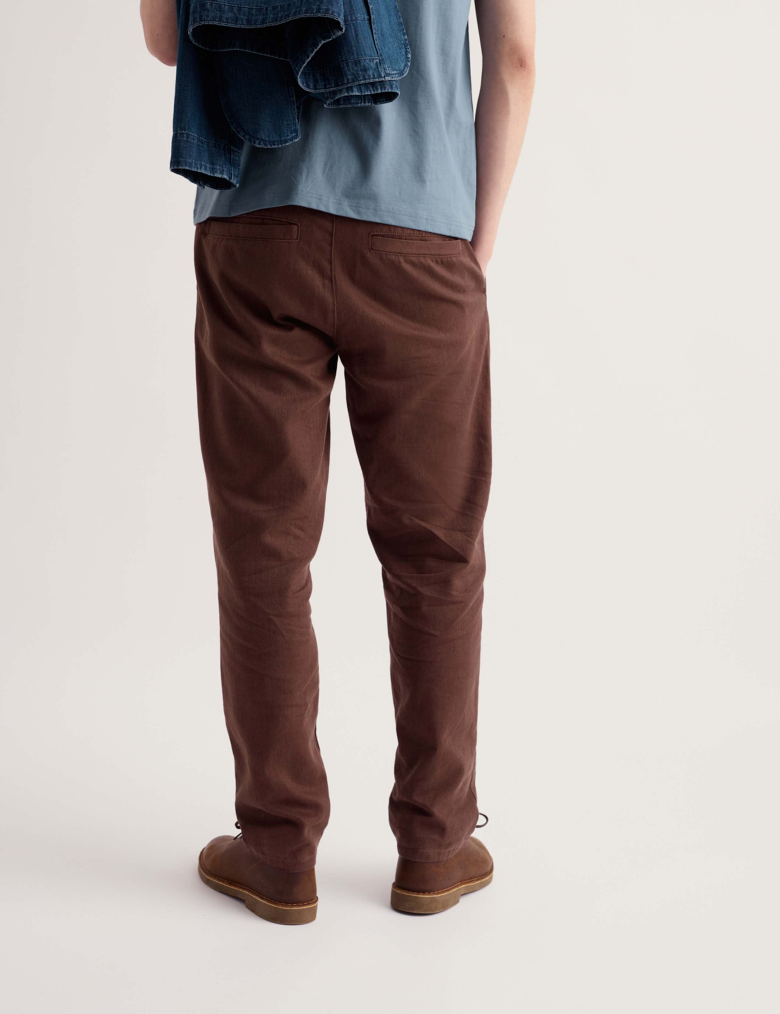 Tapered Fit Linen Rich Chinos 5 of 5