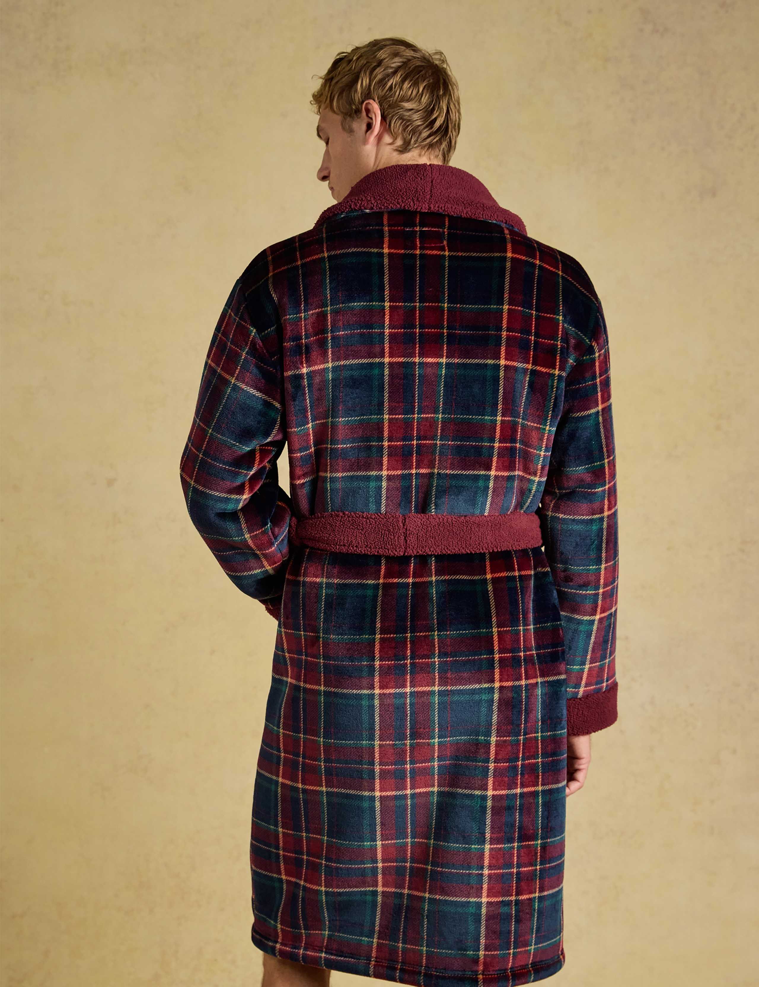 Checked Shawl Collar Dressing Gown 5 of 6