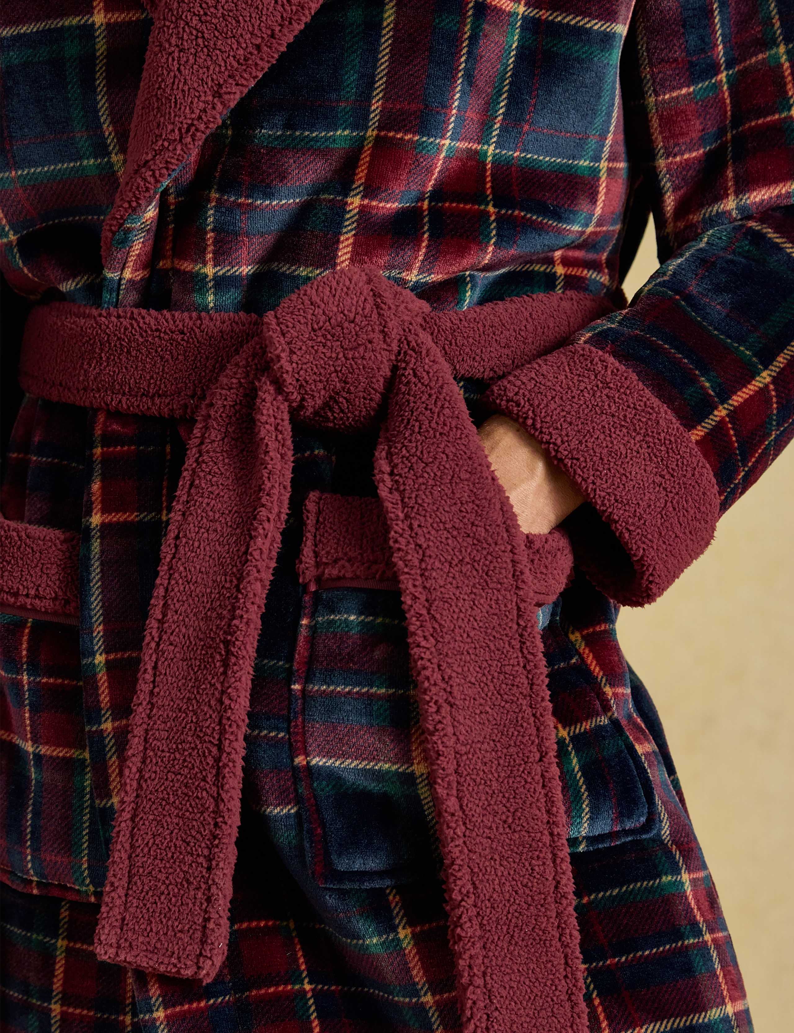 Checked Shawl Collar Dressing Gown 6 of 6