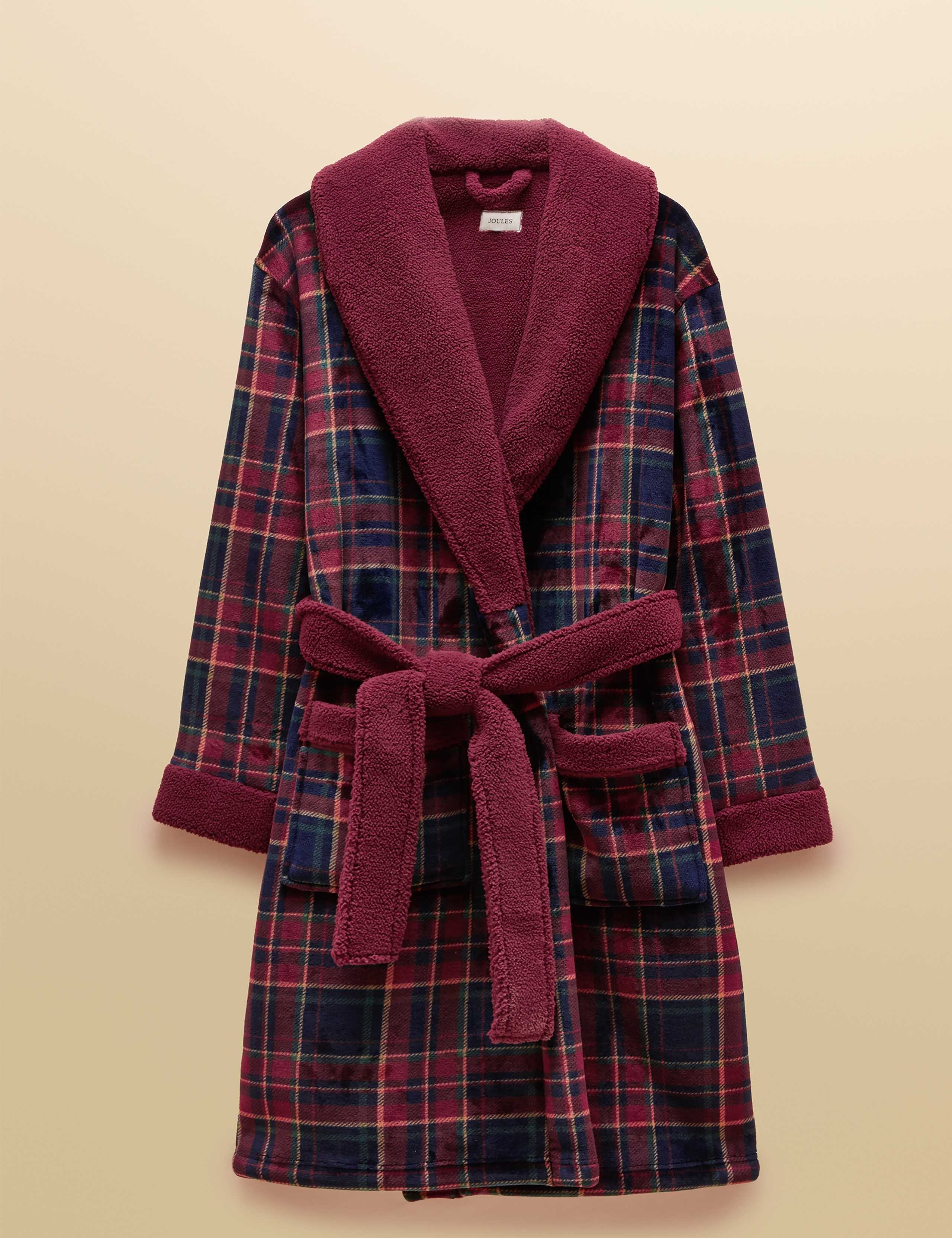 Checked Shawl Collar Dressing Gown 2 of 6