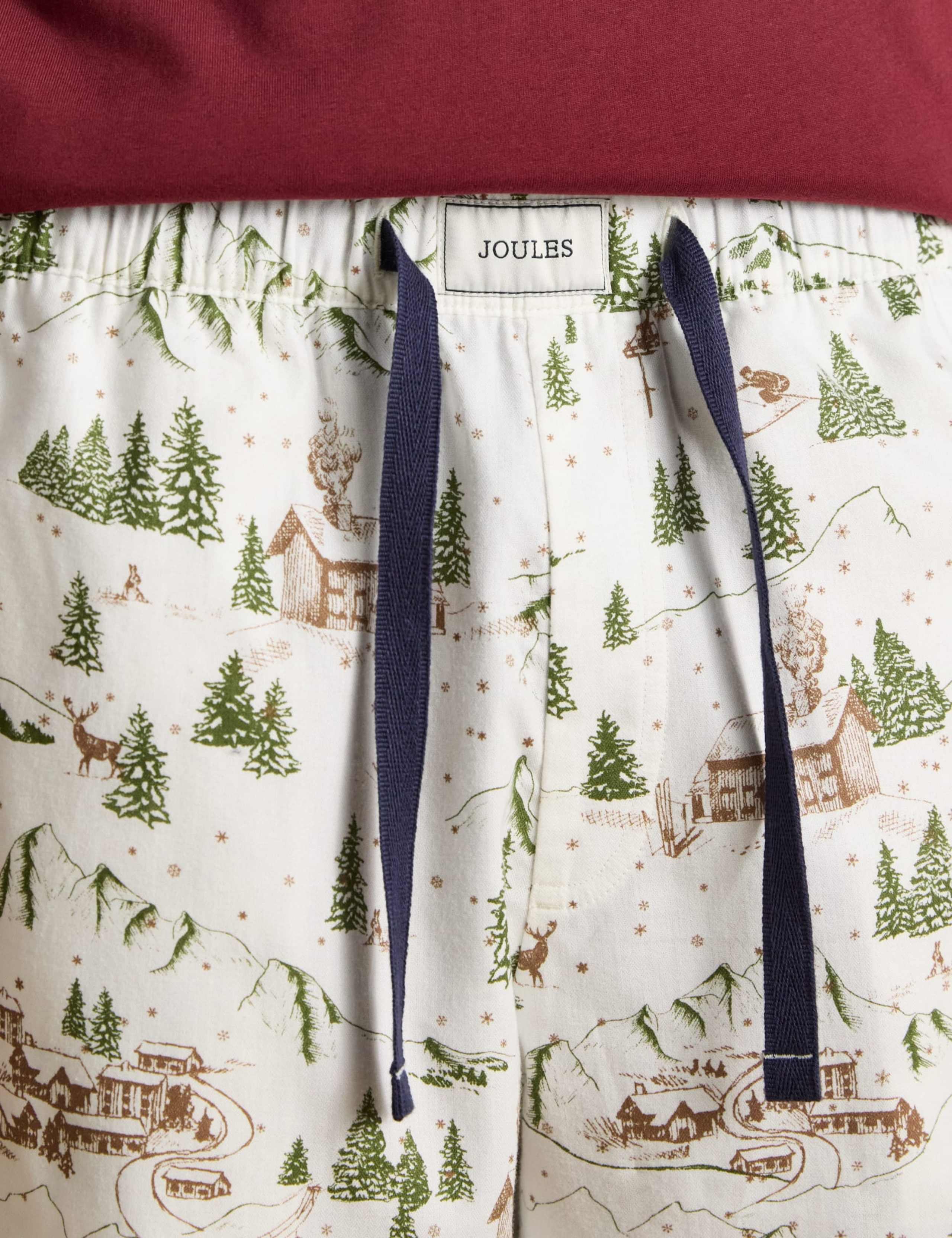 Pure Cotton Ski Print Pyjama Bottoms 6 of 7