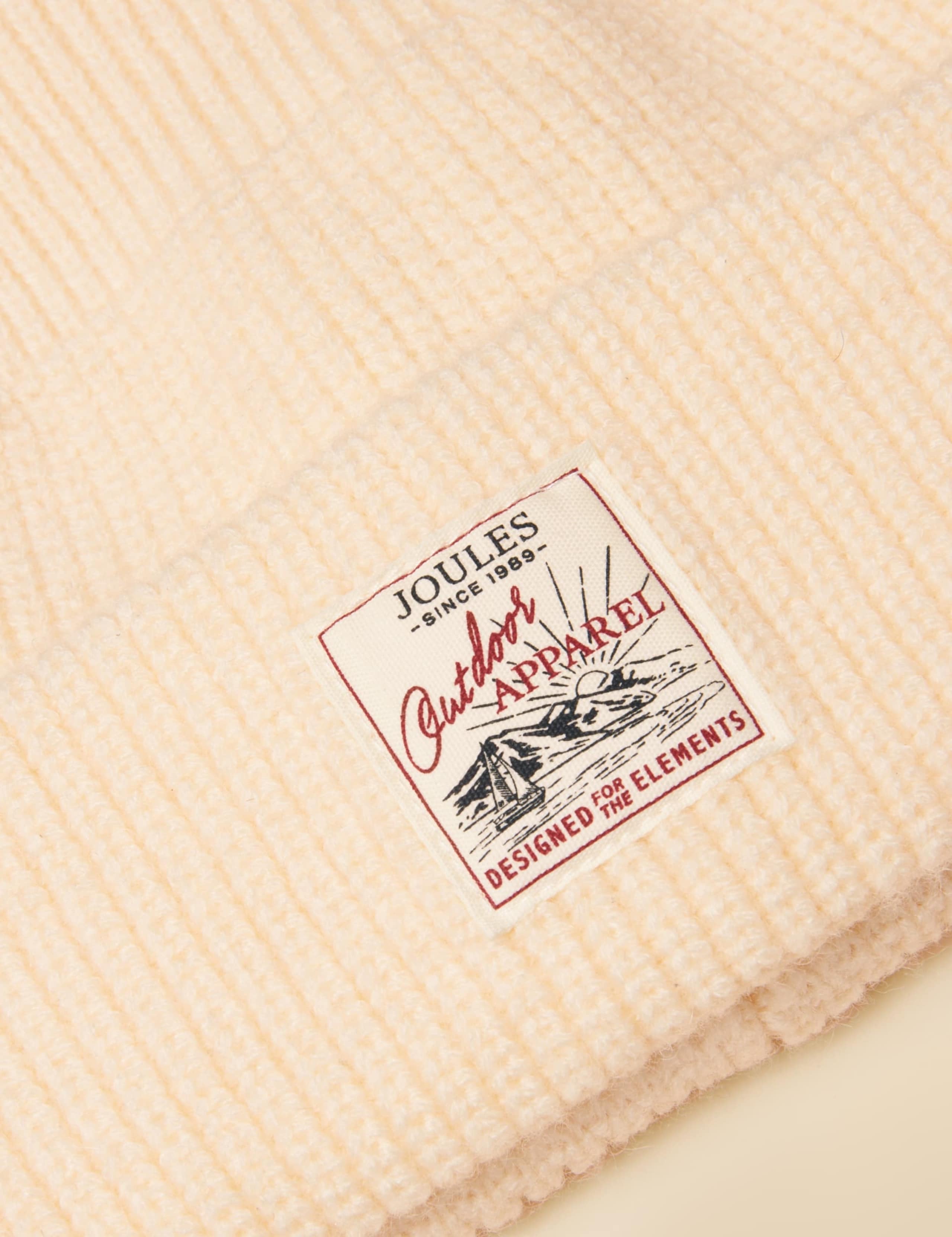 Knitted Ribbed Fisherman Beanie Hat 6 of 7