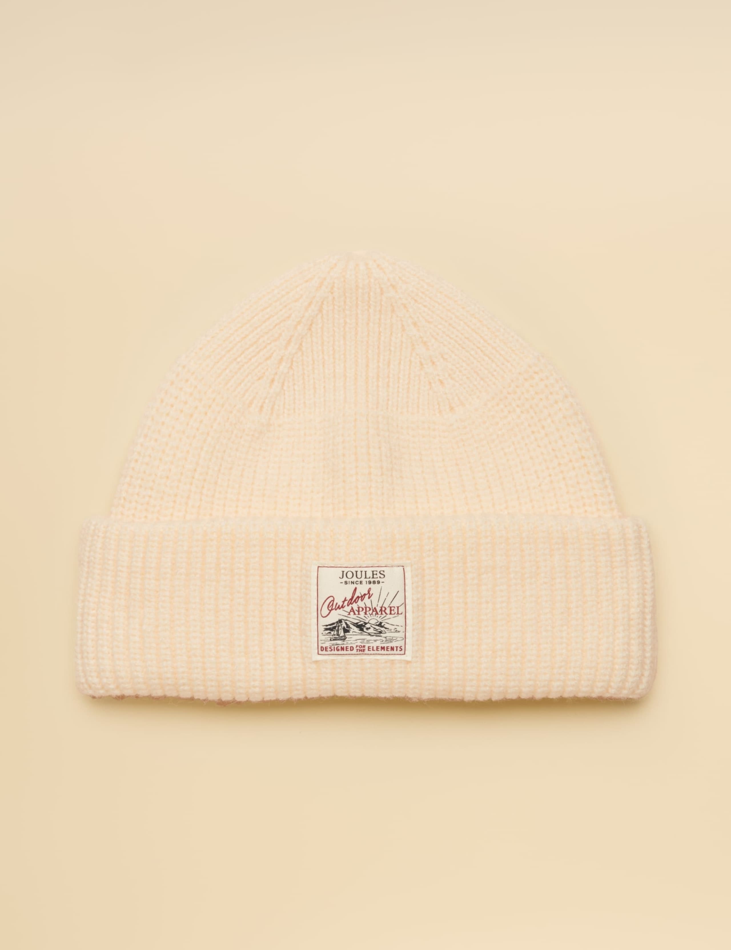 Knitted Ribbed Fisherman Beanie Hat 2 of 7