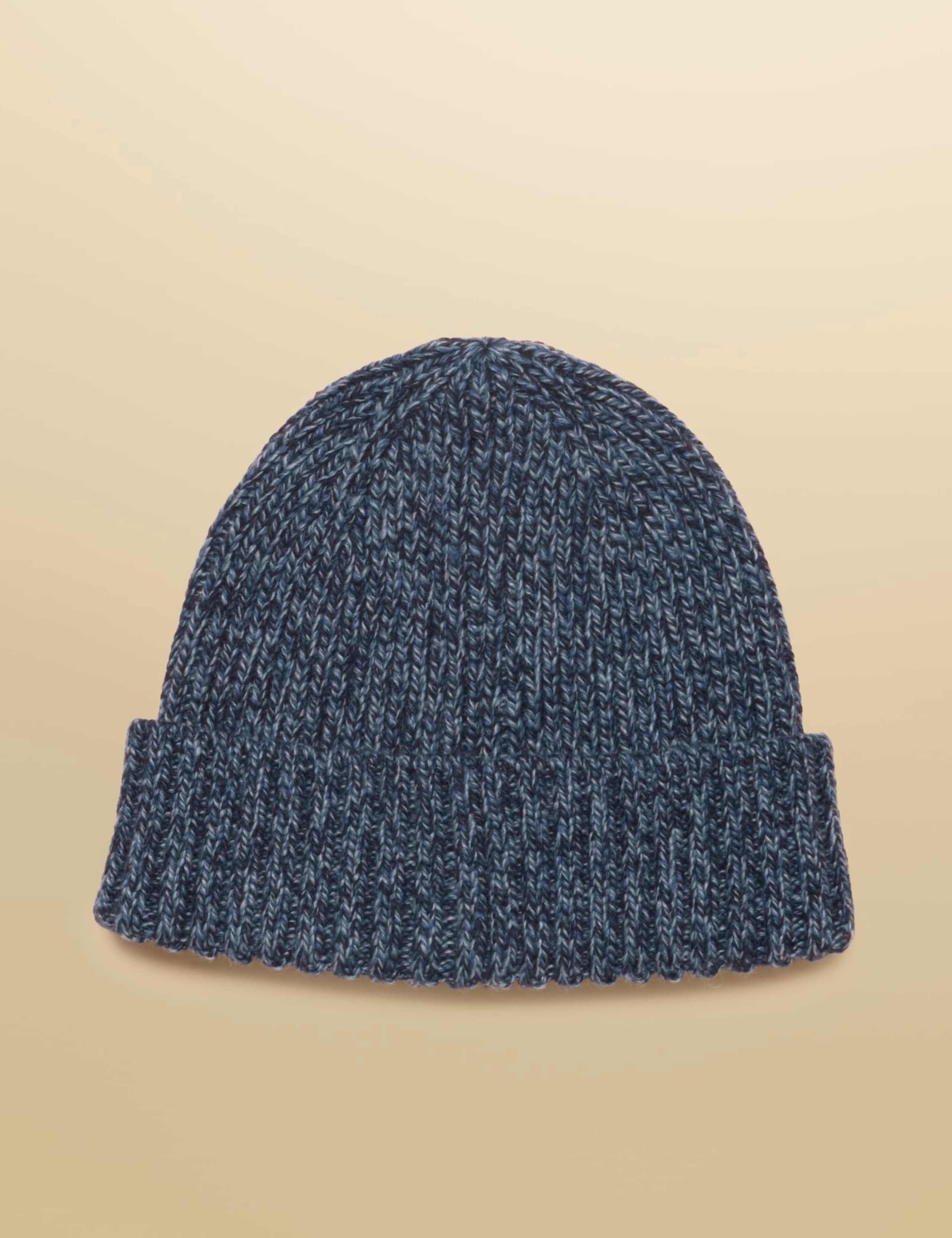 Wool Blend Textured Beanie Hat 2 of 5