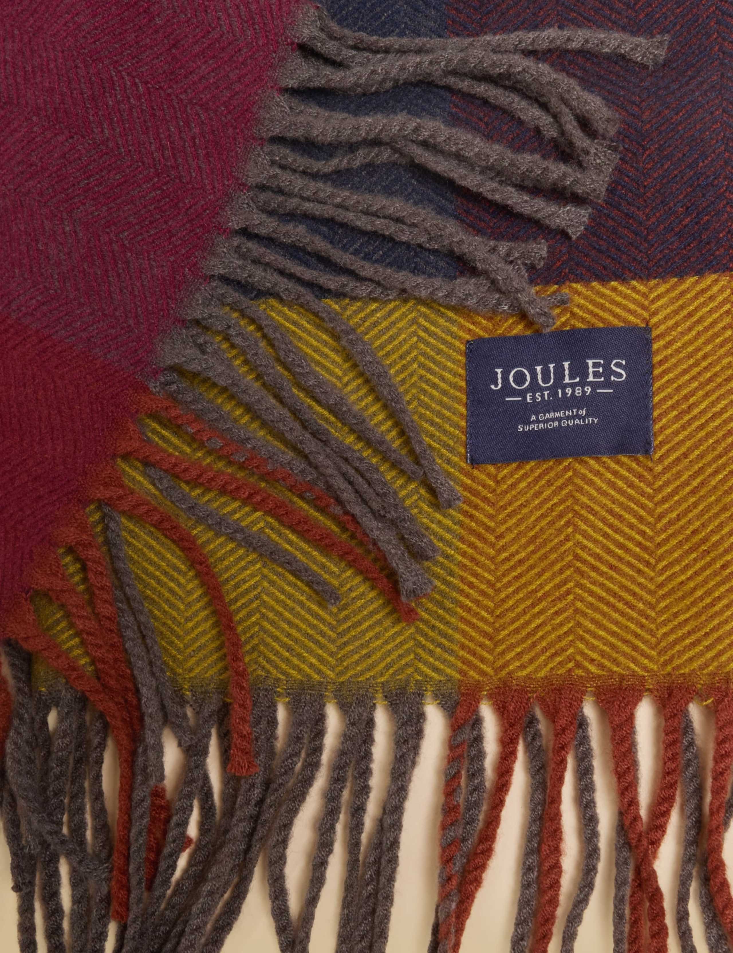 Checked Colour Block Scarf 6 of 6