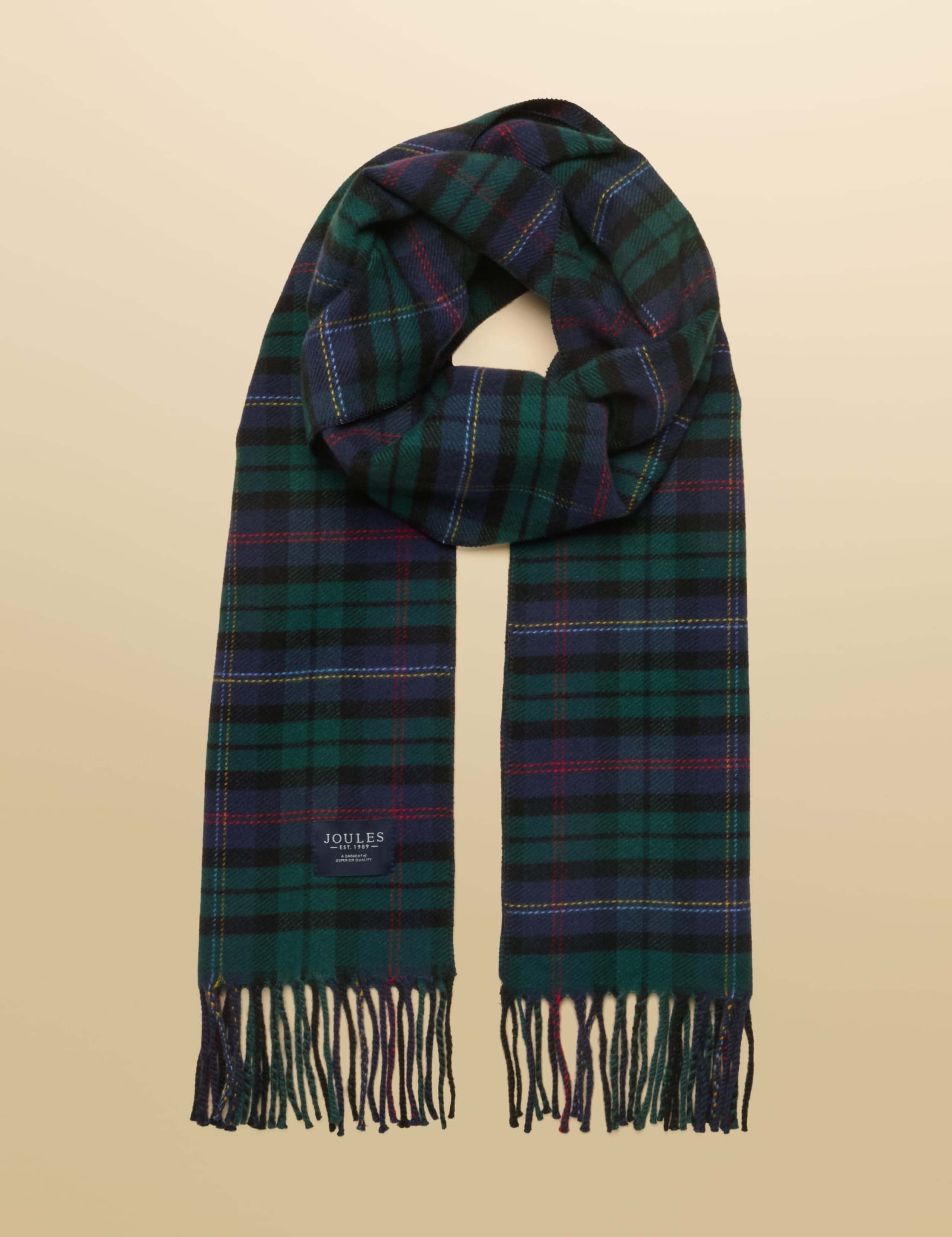 Checked Colour Block Scarf 4 of 6