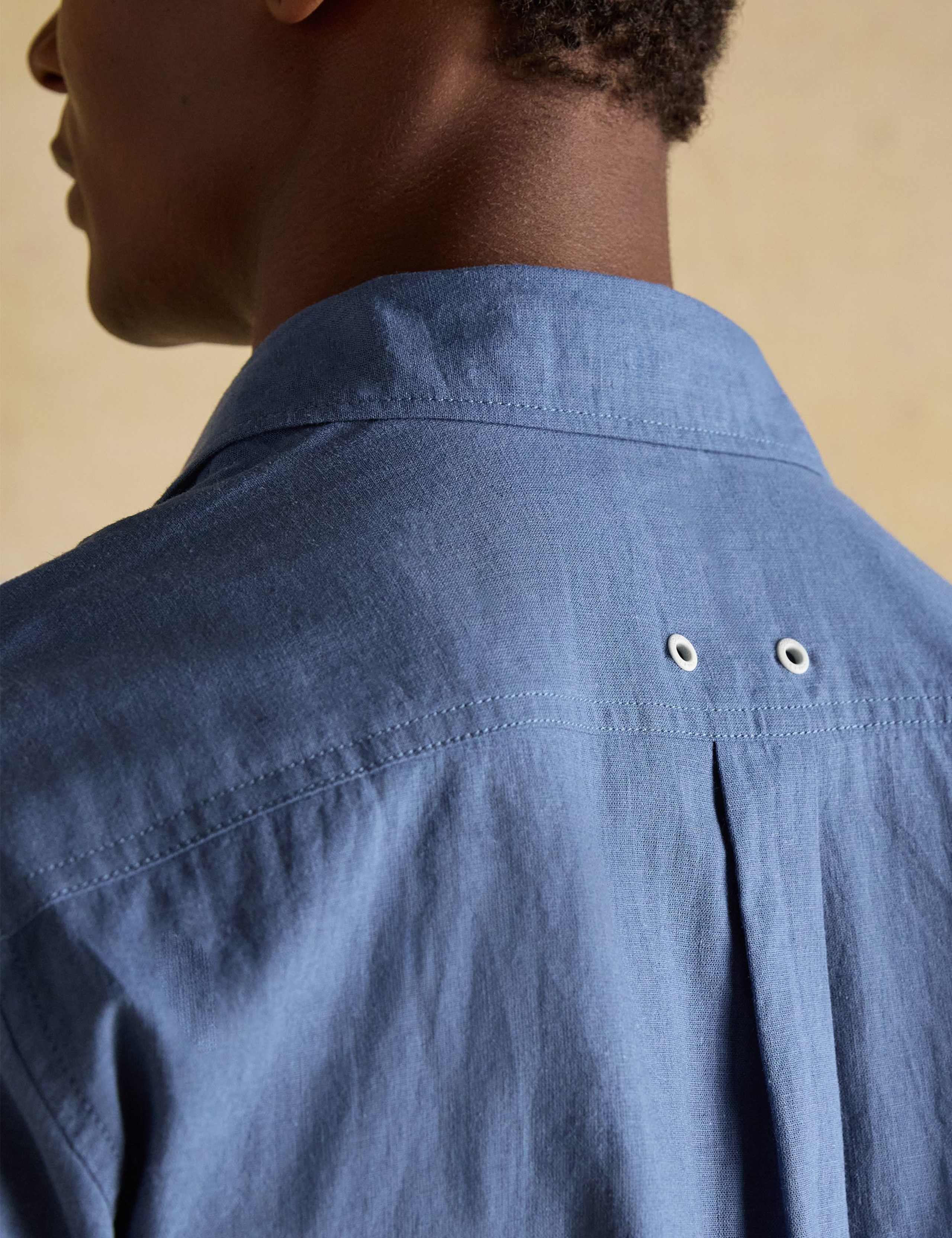 Regular Fit Linen Rich Shirt 5 of 7