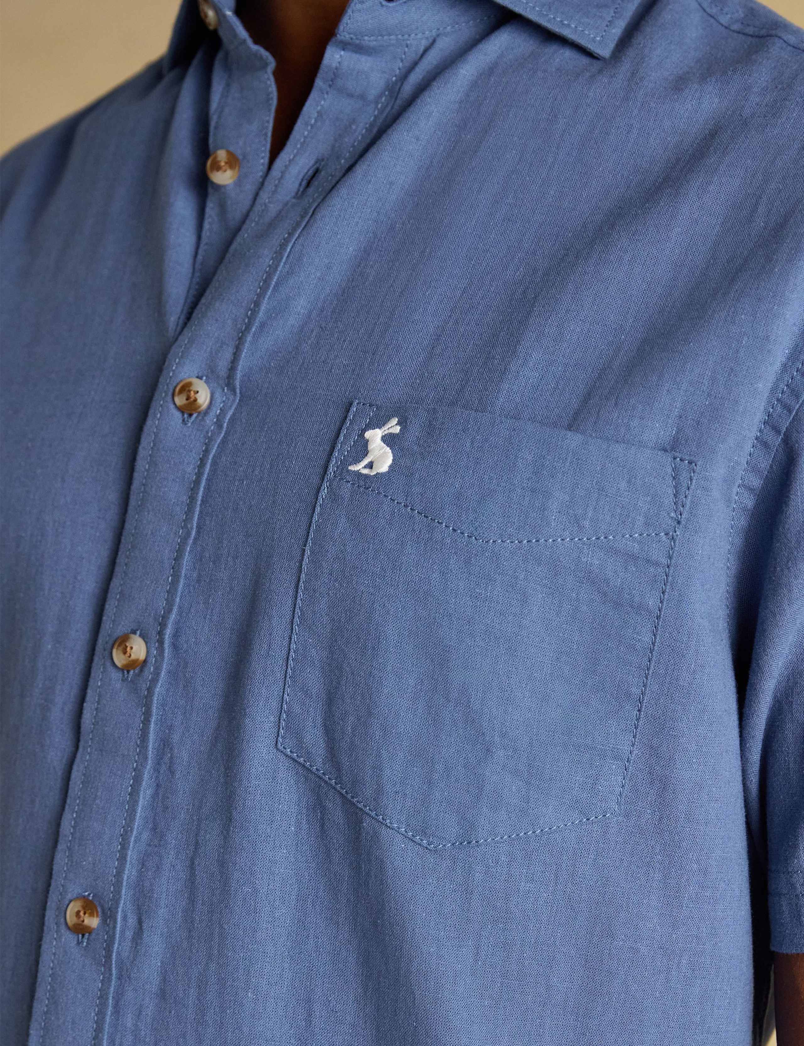 Regular Fit Linen Rich Shirt 7 of 7