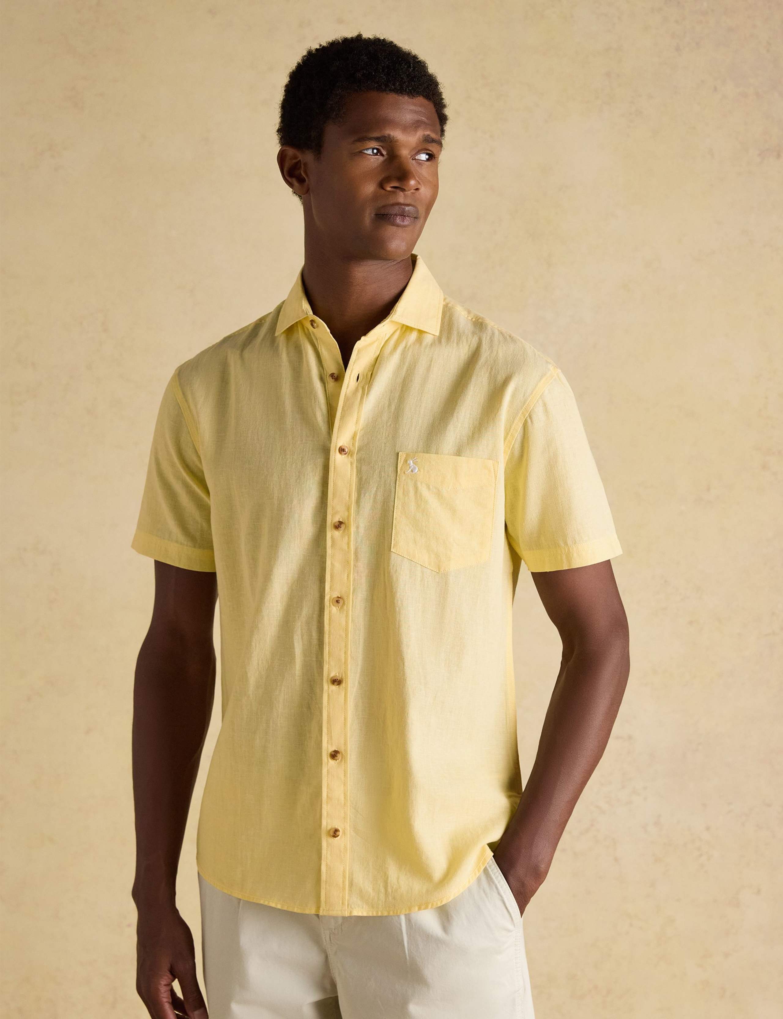 Regular Fit Linen Rich Shirt 1 of 9