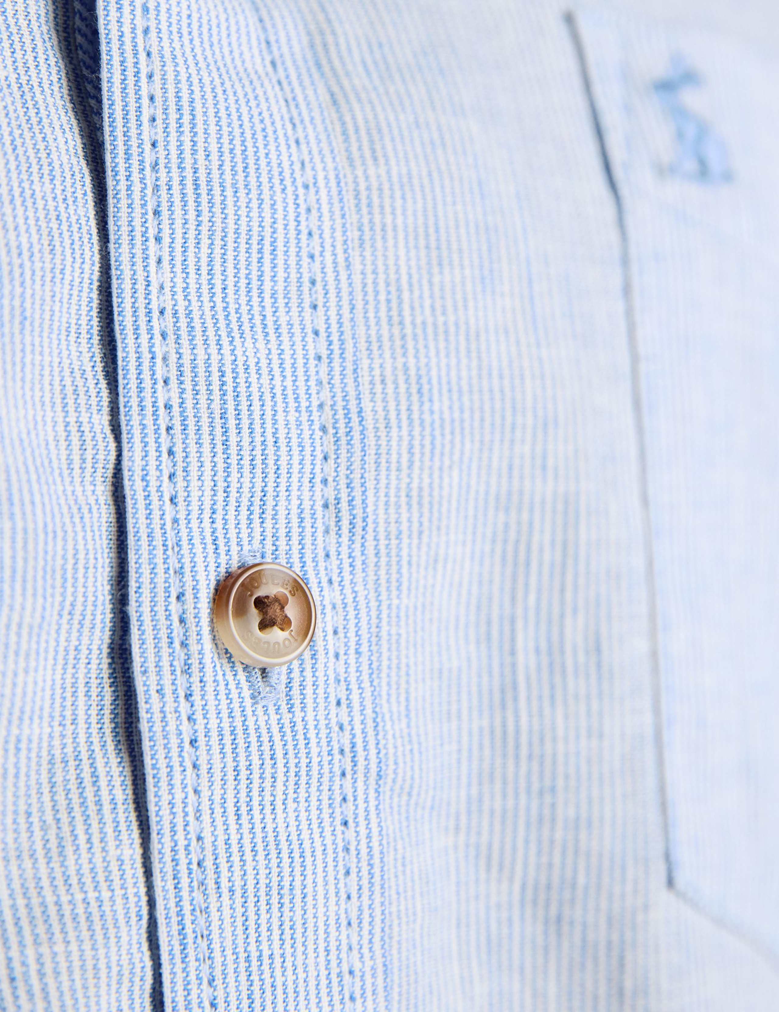 Regular Fit Linen Rich Striped Shirt 11 of 12