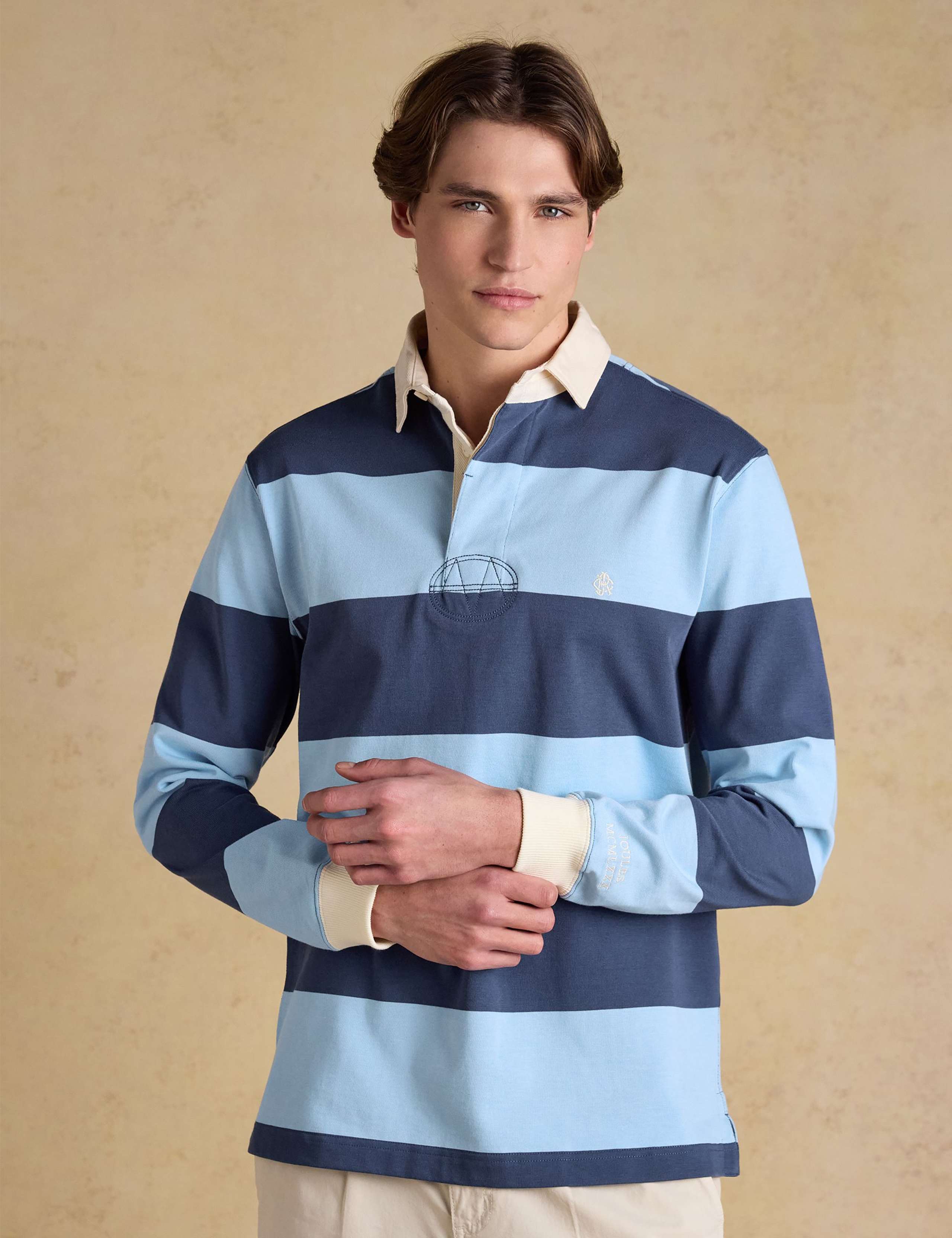 Pure Cotton Striped Rugby Shirt 1 of 7
