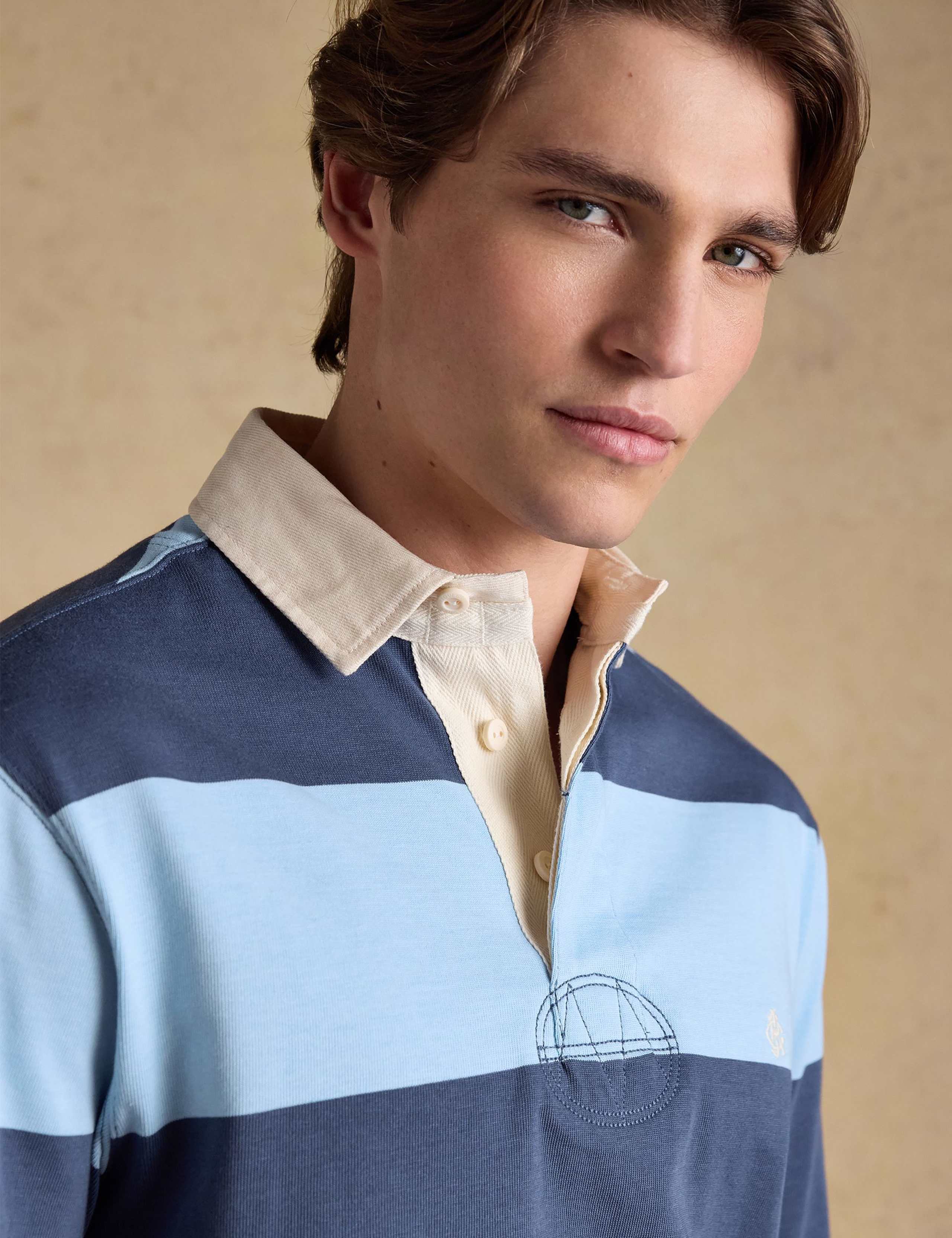 Pure Cotton Striped Rugby Shirt 3 of 7