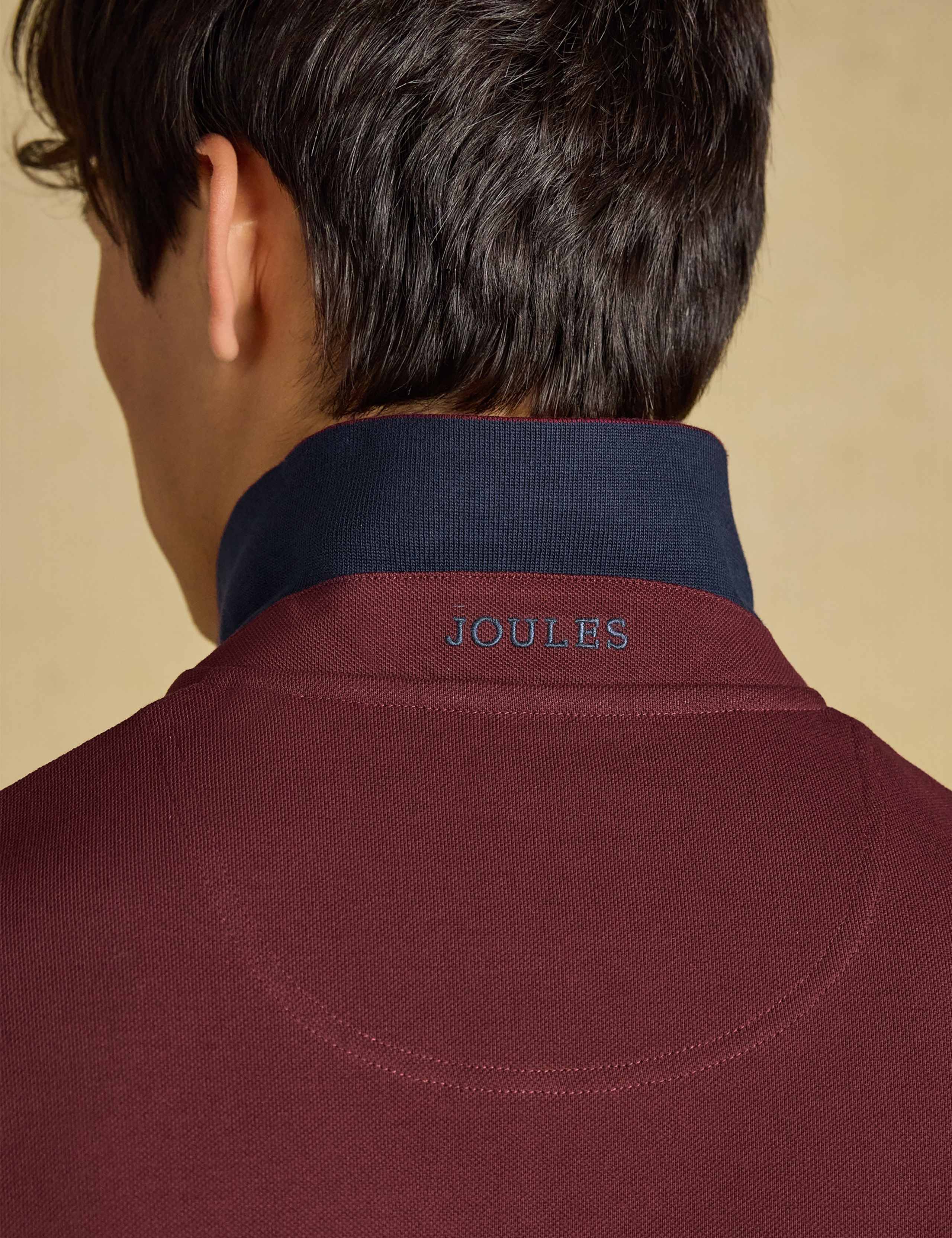 Pure Cotton Pique Long Sleeve Polo Shirt 7 of 8