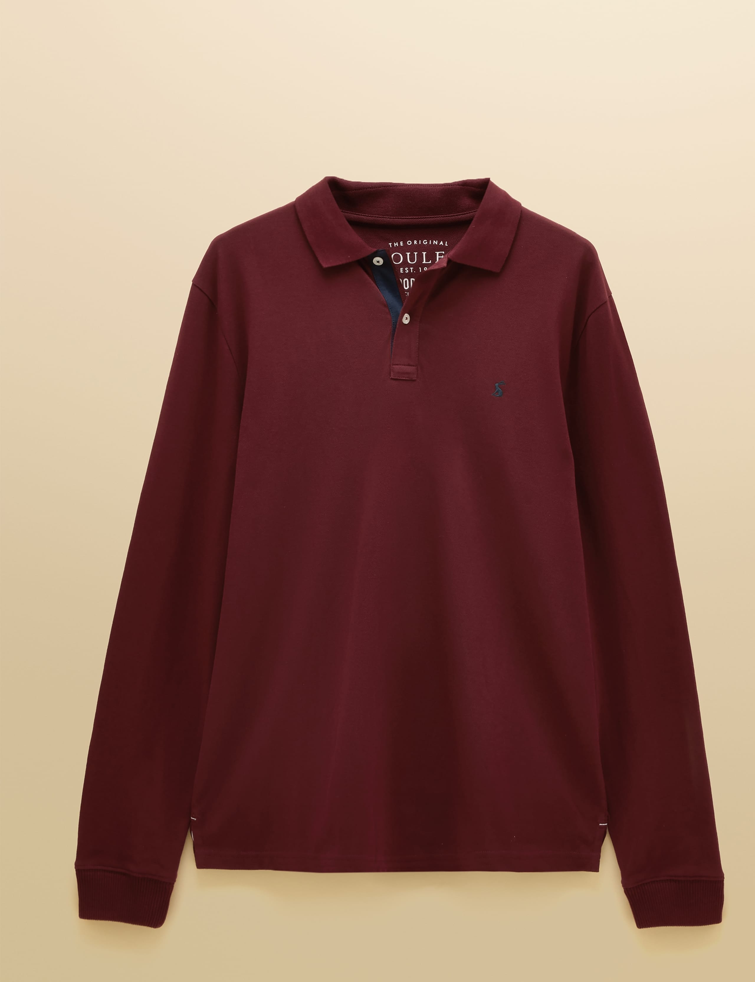 Pure Cotton Pique Long Sleeve Polo Shirt 2 of 8